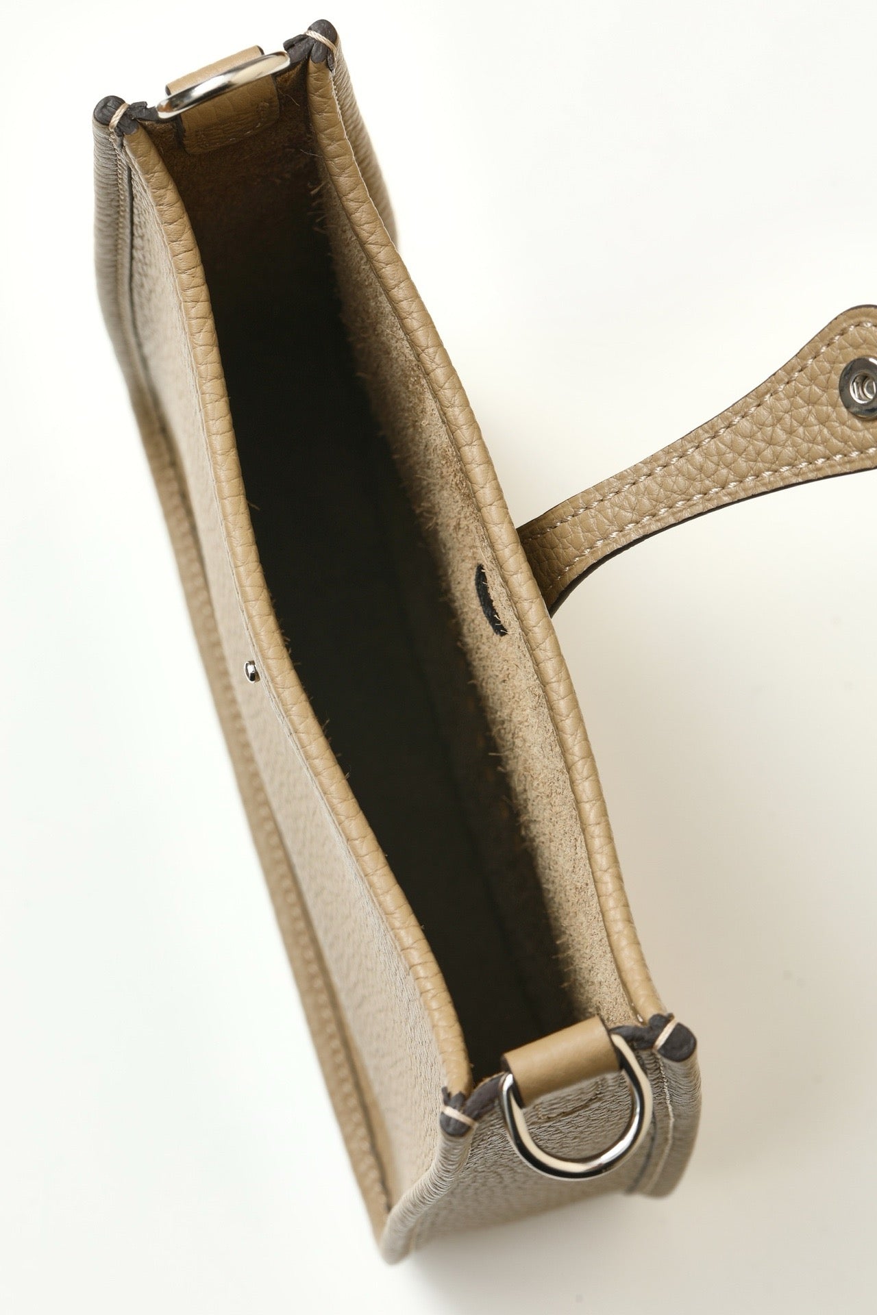 YF16 8Q Marfa Beige ,Clemence bull leather crossbody bag , PHW #4426