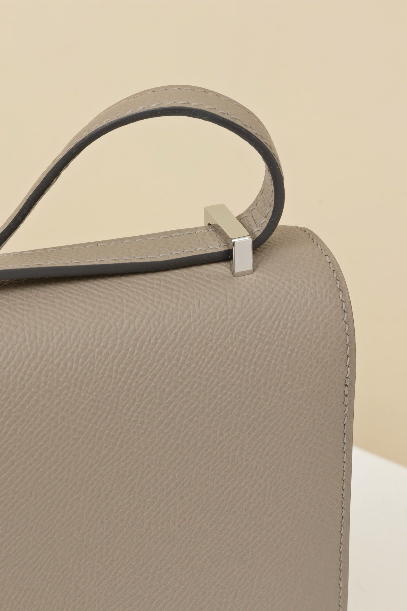 CJ19 19 cm , Asphalt Grey Epsom leather PHW #4328