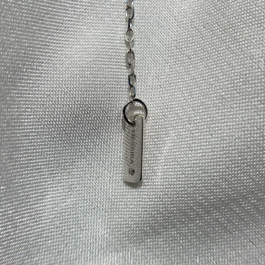 سلسال ميسيكا ذهب عيار 18 , الوزن 4.6 جرام الماس vvs