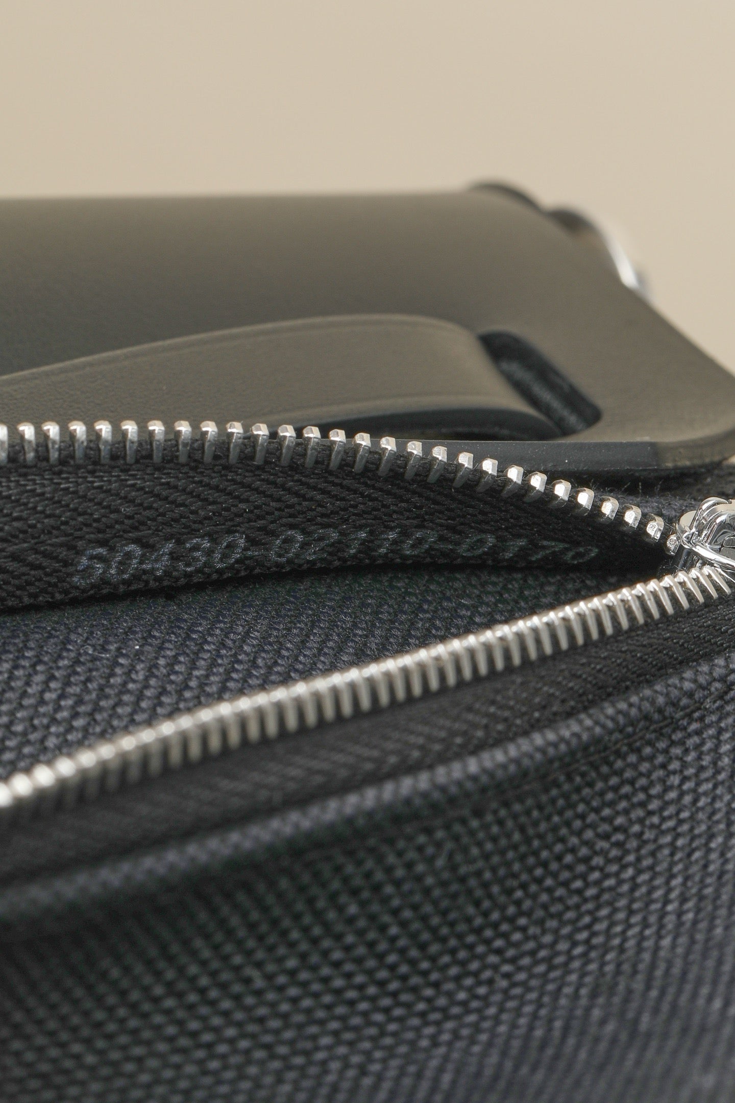 HB20 CK89 Black H Viking Canvas and Hunter Leather Shoulder Bag PHW #4632