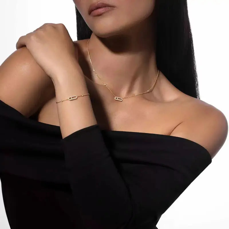 Move Uno Pavé Necklace