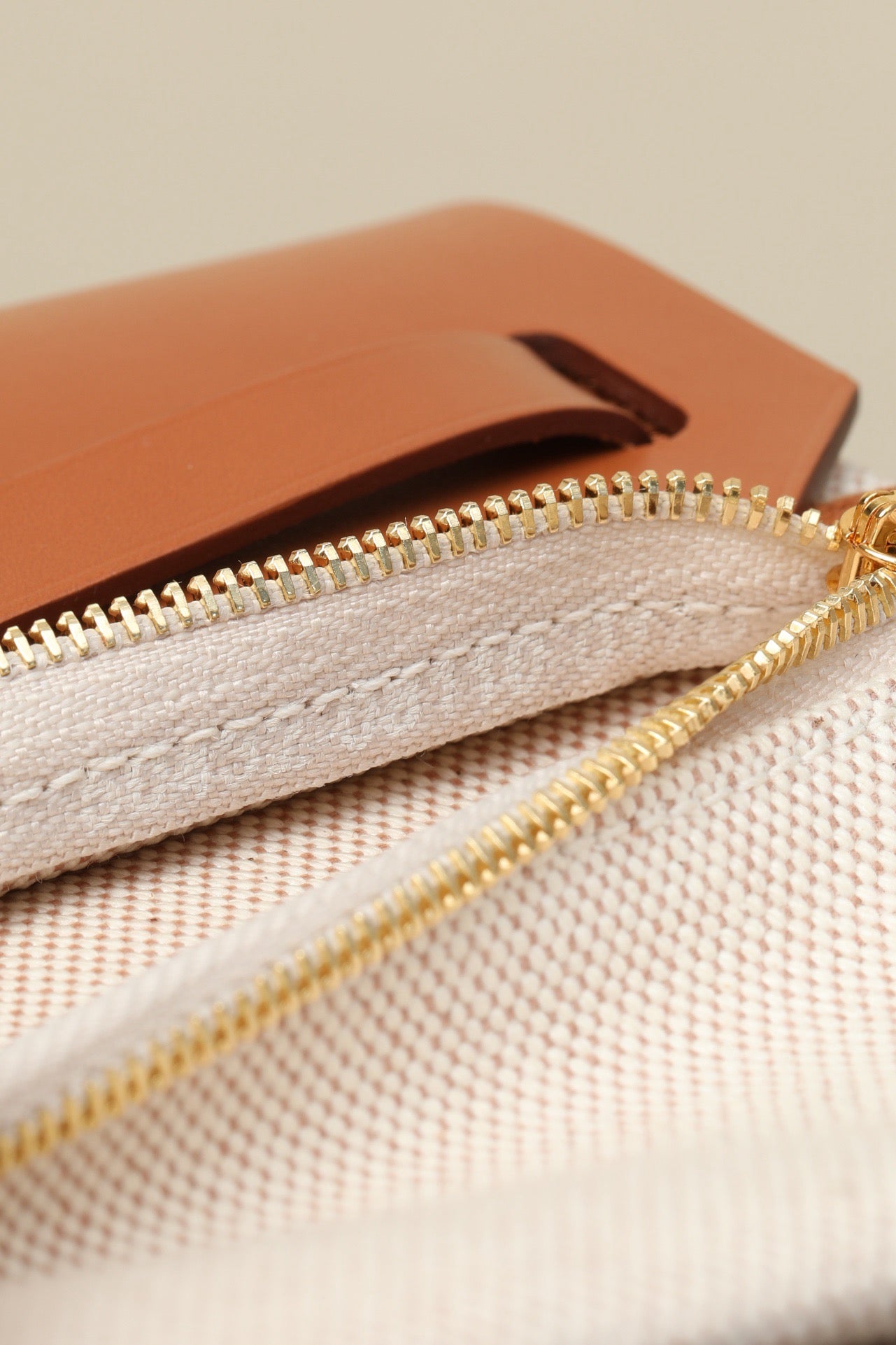 HB20 CK37 Gold H Viking Canvas and Hunter Leather Shoulder Bag GHW #4637