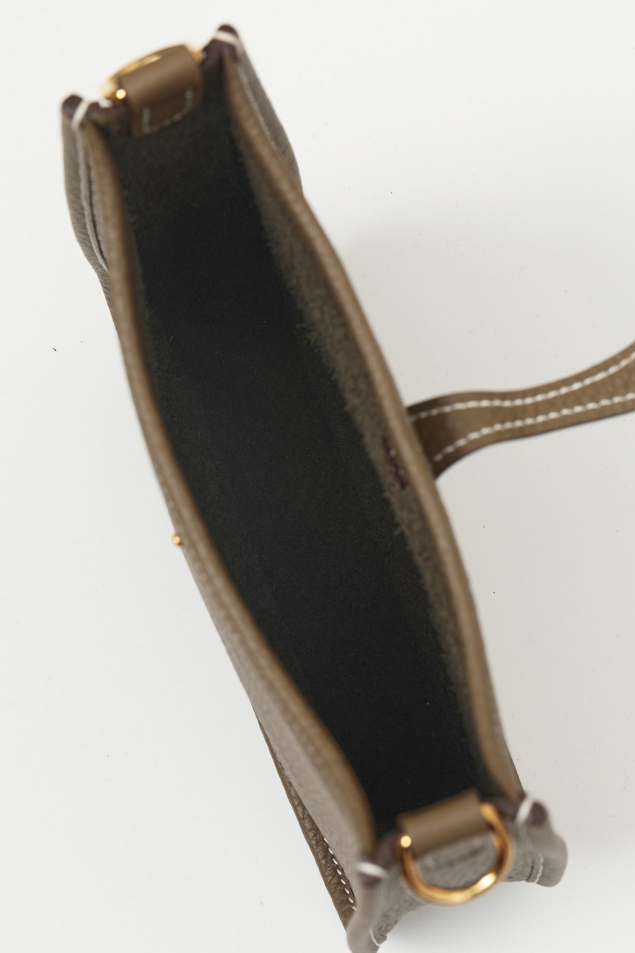 YF16 CK18 Elephant Grey , Clemence bull leather crossbody bag , GHW #4398