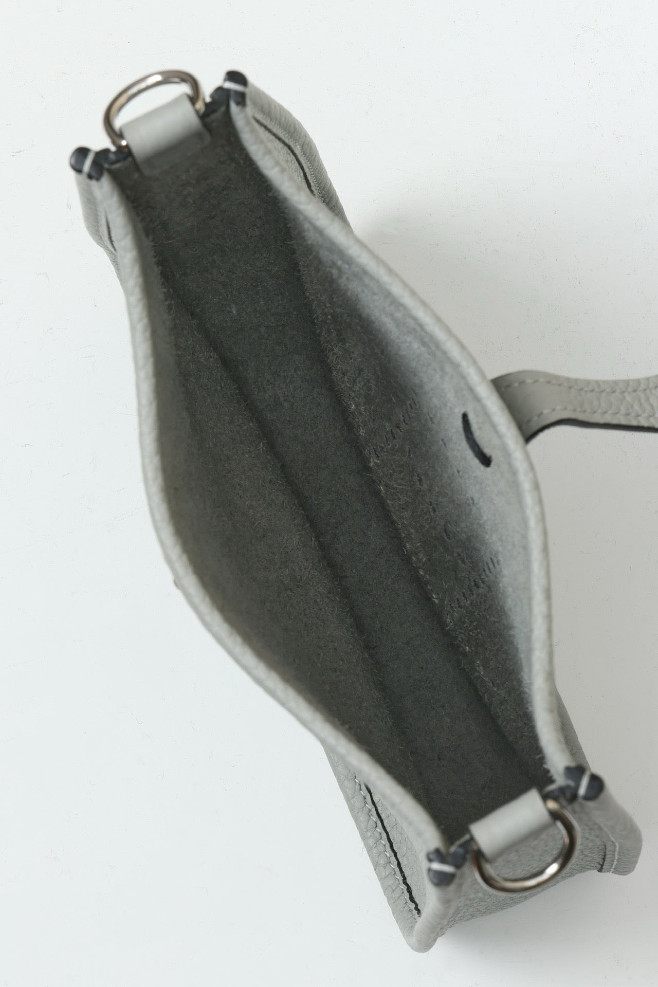 YF16 8U Glacier Blue ,Clemence bull leather crossbody bag , PHW #4413