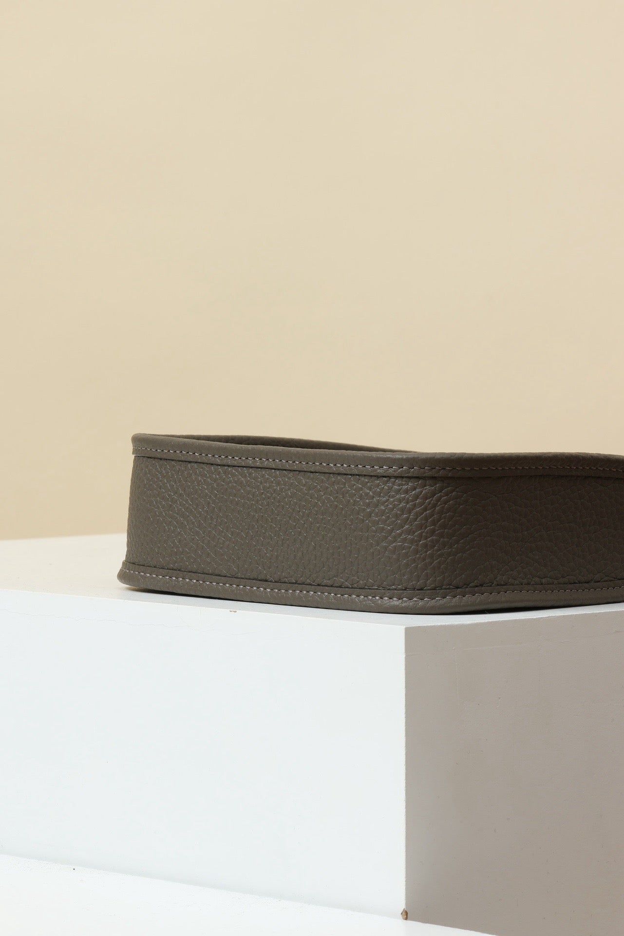 YF16 8F Tin GreyClemence bull leather crossbody bag , PHW #4449