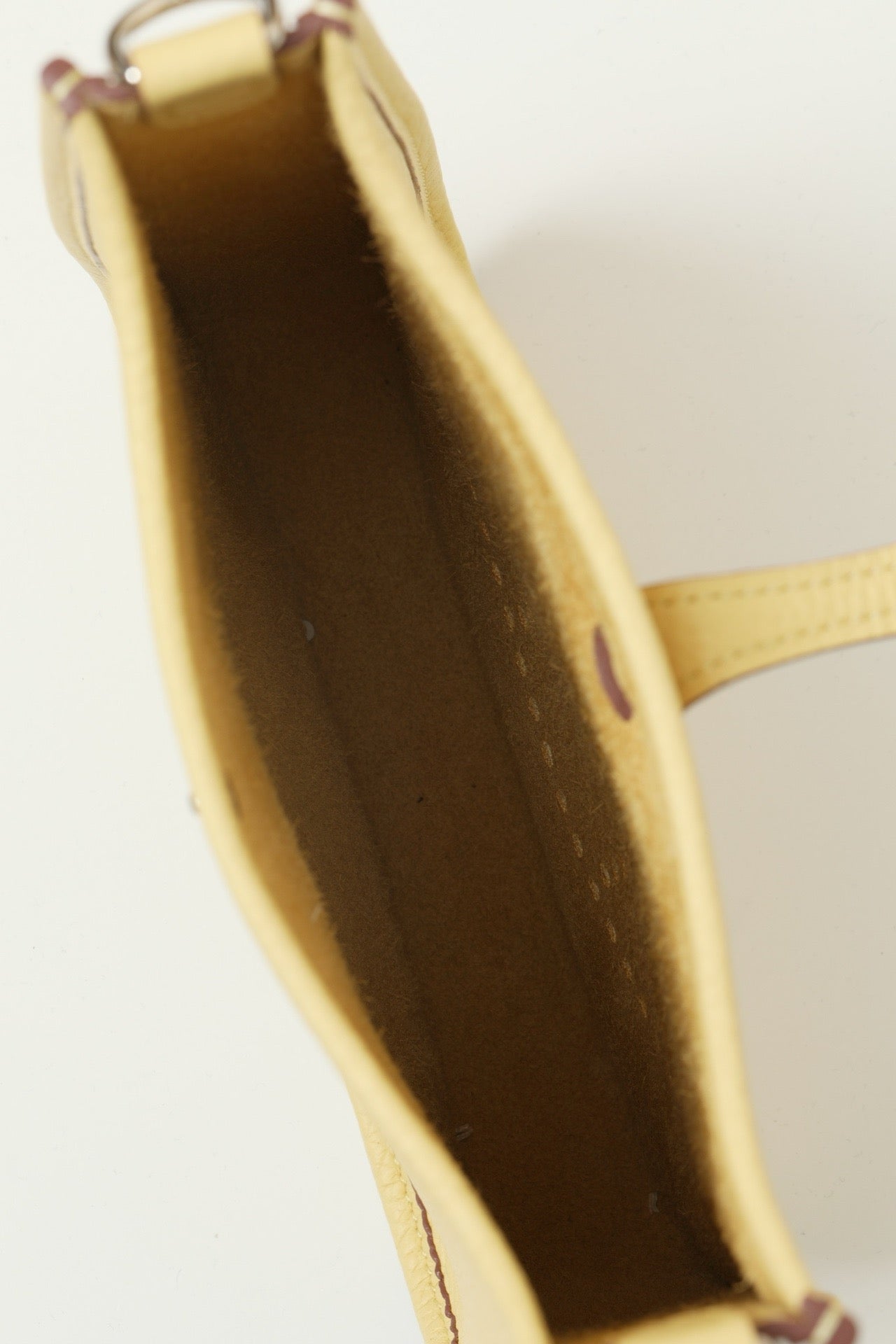 YF16 1Z Chick Yellow , Clemence bull leather crossbody bag , PHW #4401