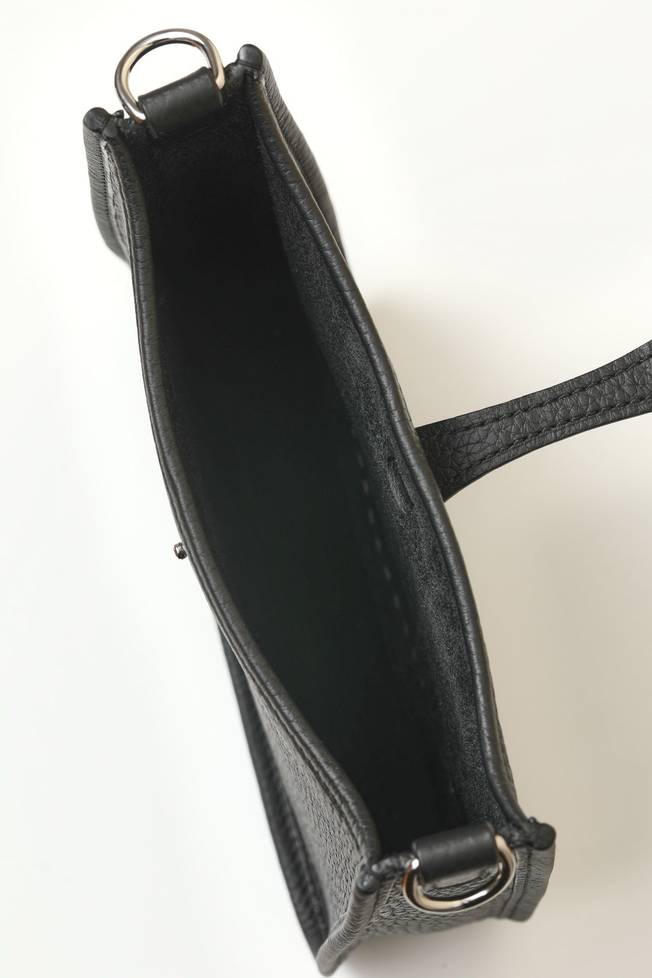 YF16 CK89 BlackClemence bull leather crossbody bag ,PHW#4444