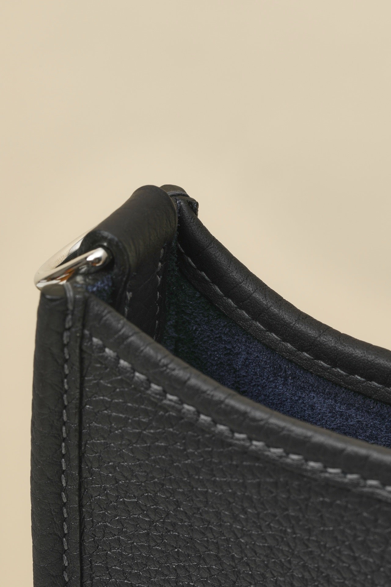 YF16 3Y Ice Blue ,Clemence bull leather crossbody bag  , PHW #4424