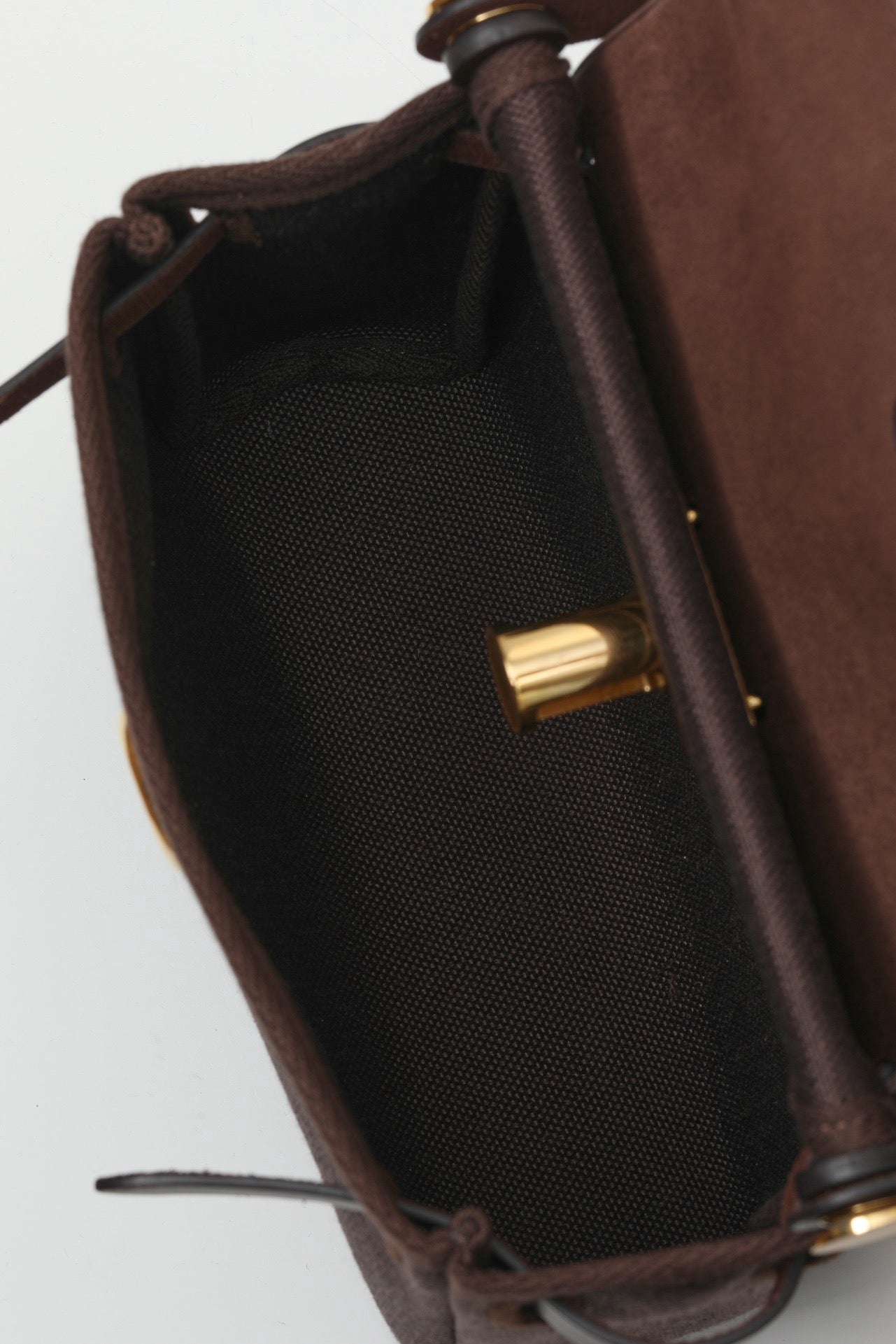 HB20 46 Ebony H Viking Canvas and Hunter Leather Shoulder Bag GHW #4641