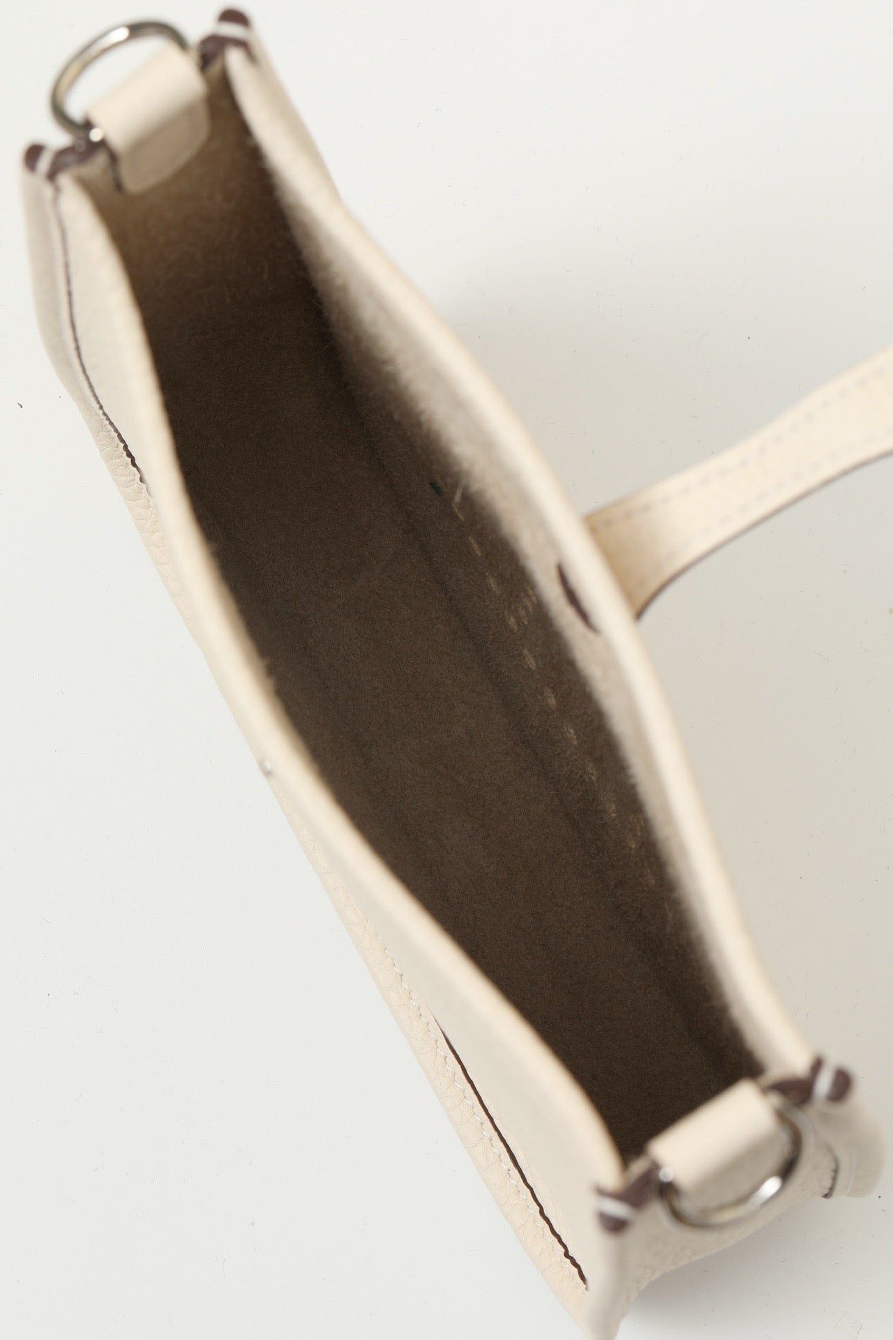 YF16 I2 Cream White Clemence bull leather crossbody bag  , PHW #4454