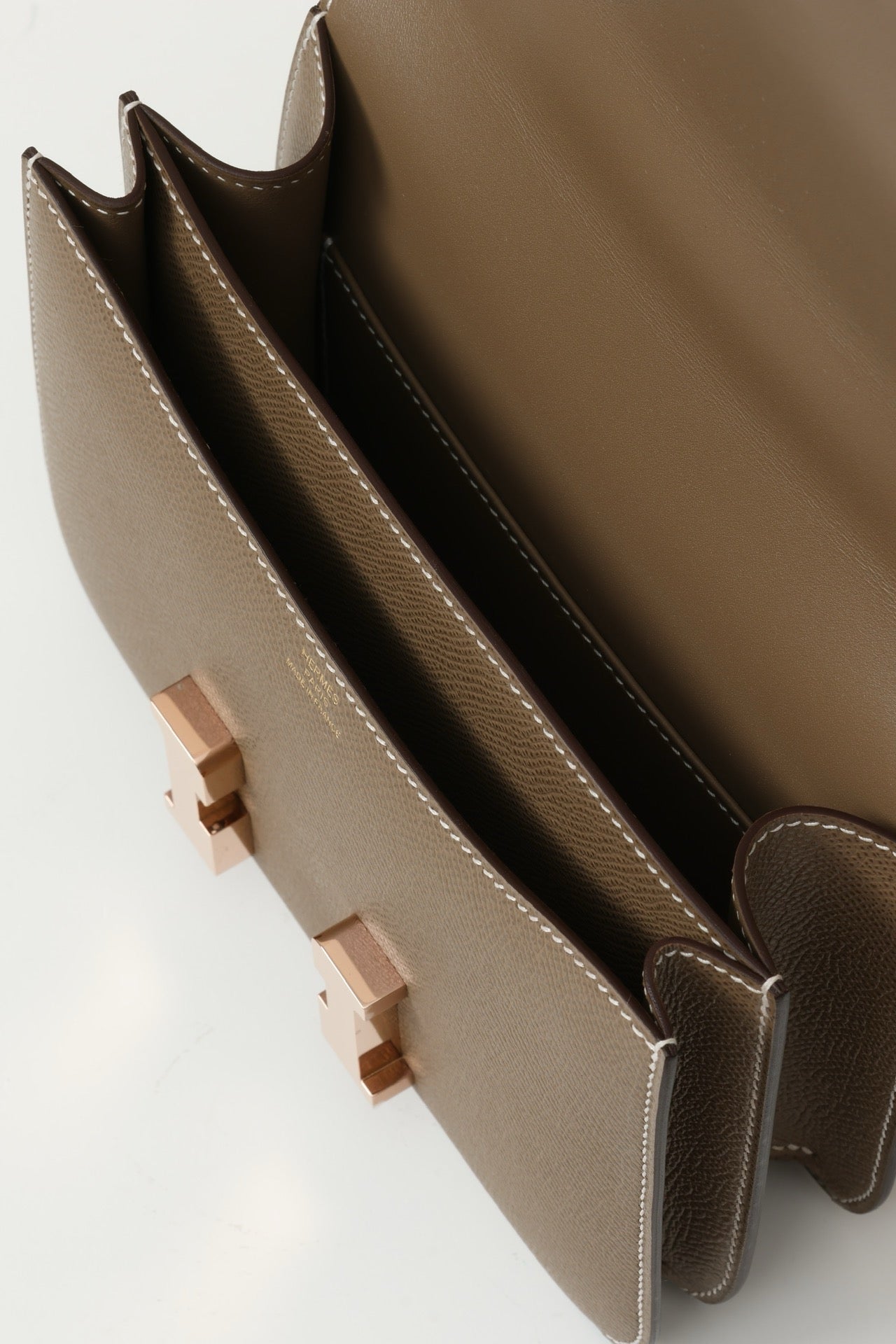 CJ19 19 cm , Elephant Grey Epsom leather Rose Gold Hardware#4317