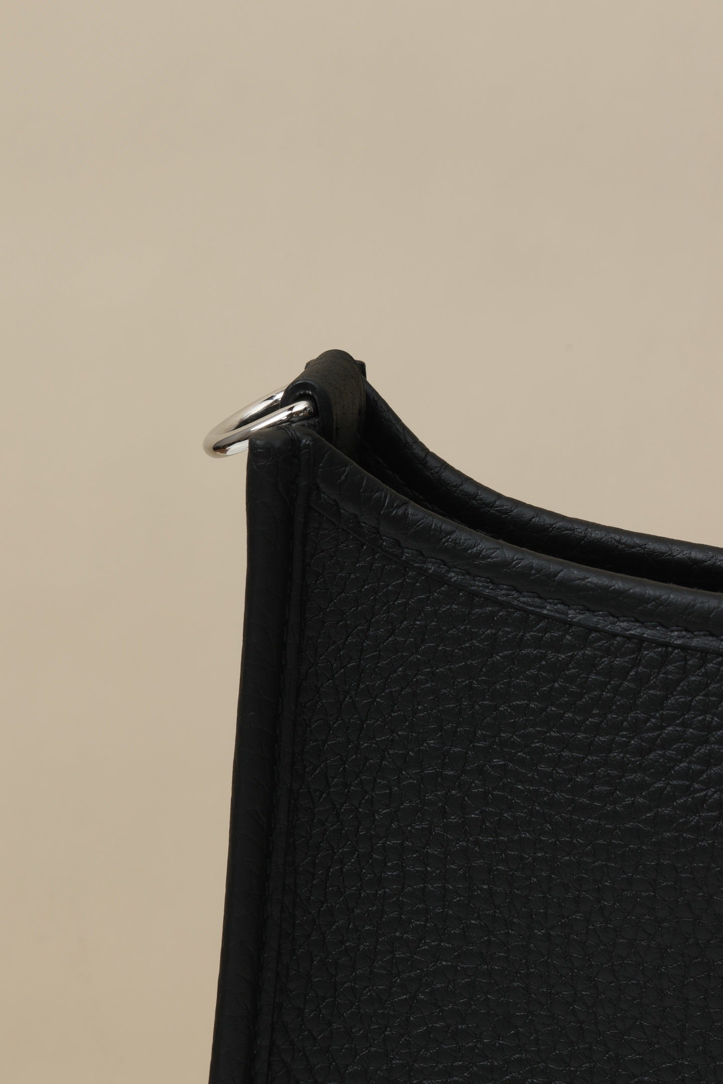 YF16 CK89 Black , Clemence bull leather crossbody bag  , PHW #4397