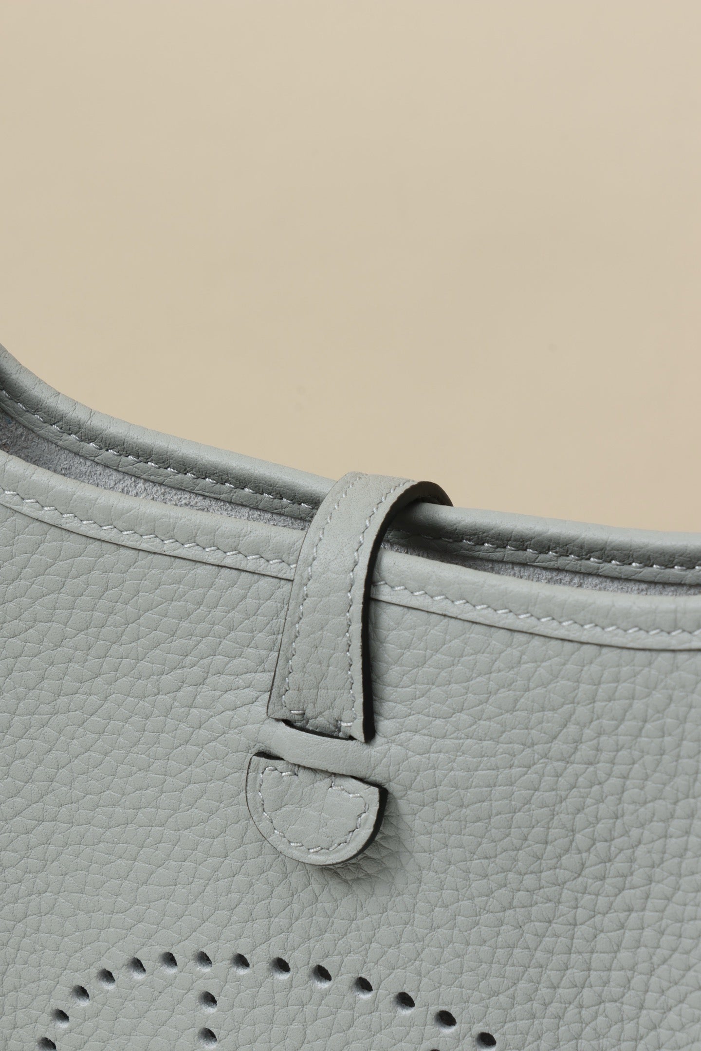 YF16 8U Glacier Blue , Clemence bull leather crossbody bag  , PHW #4395