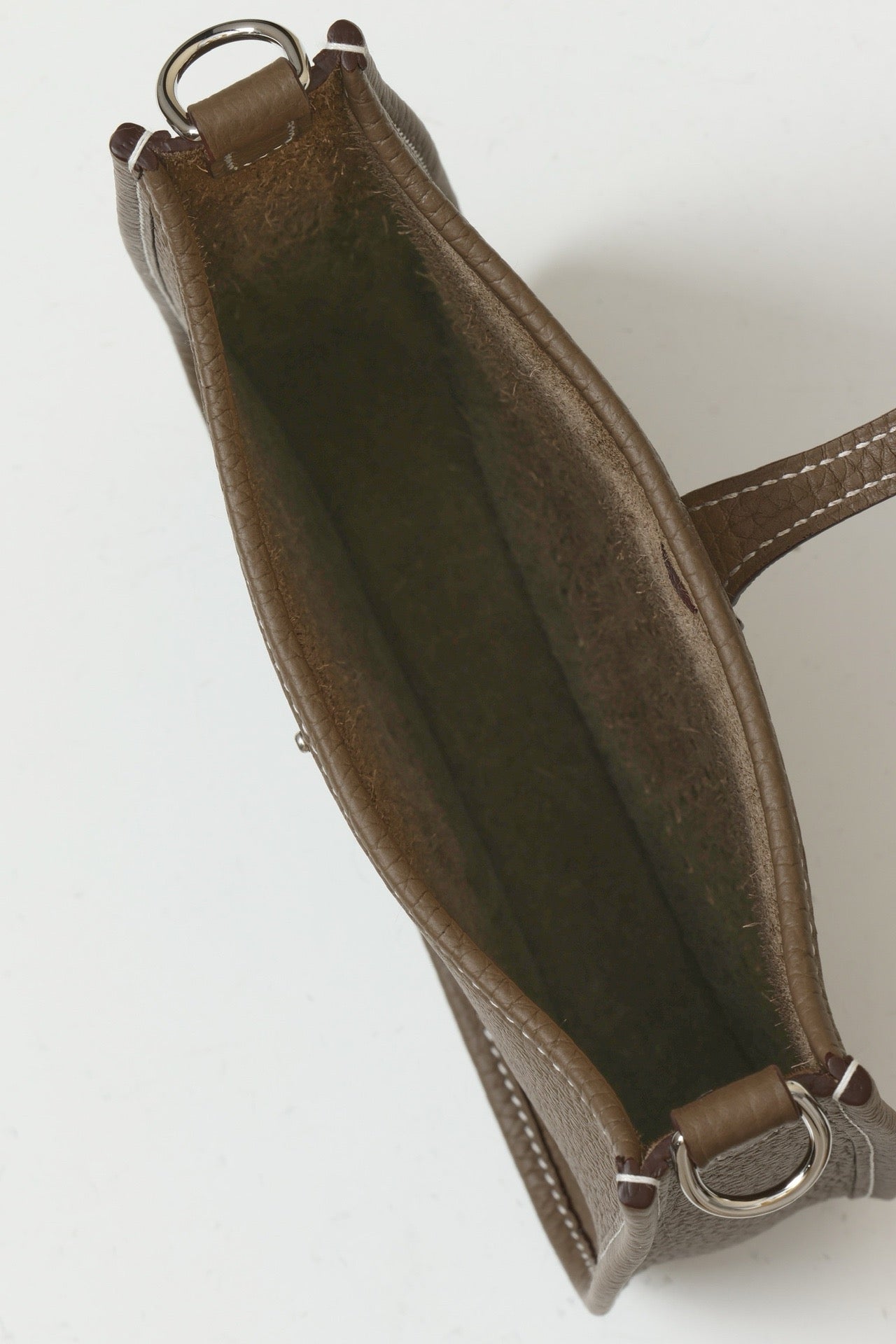 YF16 CK18 Elephant Grey , Clemence bull leather crossbody bag  , PHW #4400