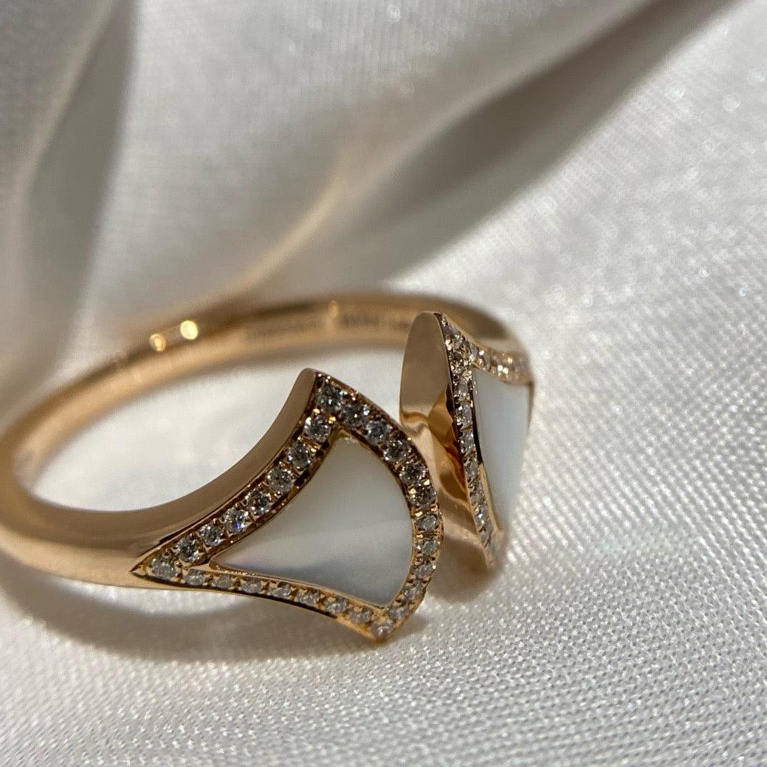 خاتم بولغاري ذهب عيار 18 , الماس vvs1