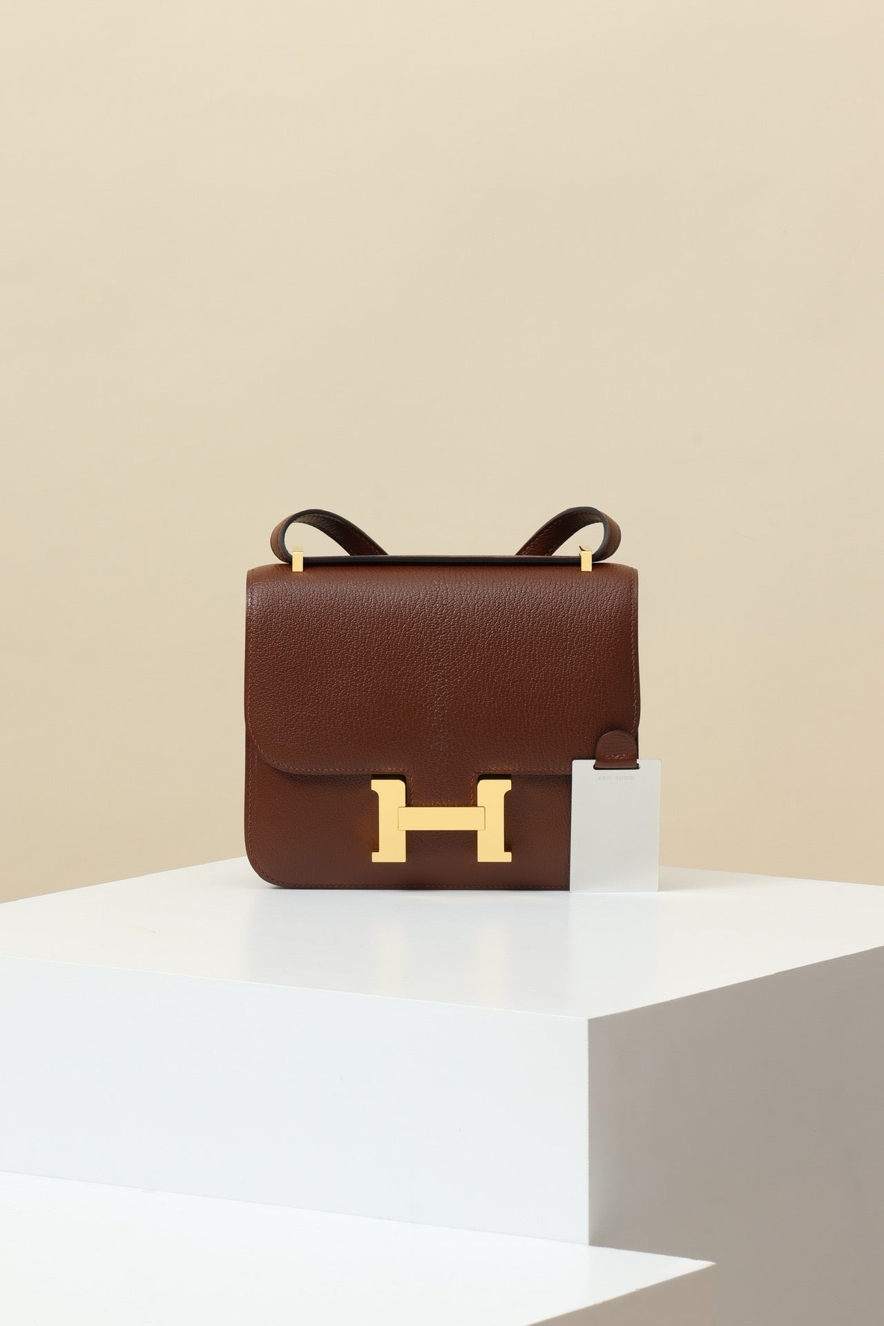 CJ19 19 cm ,  41 Havana / 46 Ebony Goatskin GHW #4346