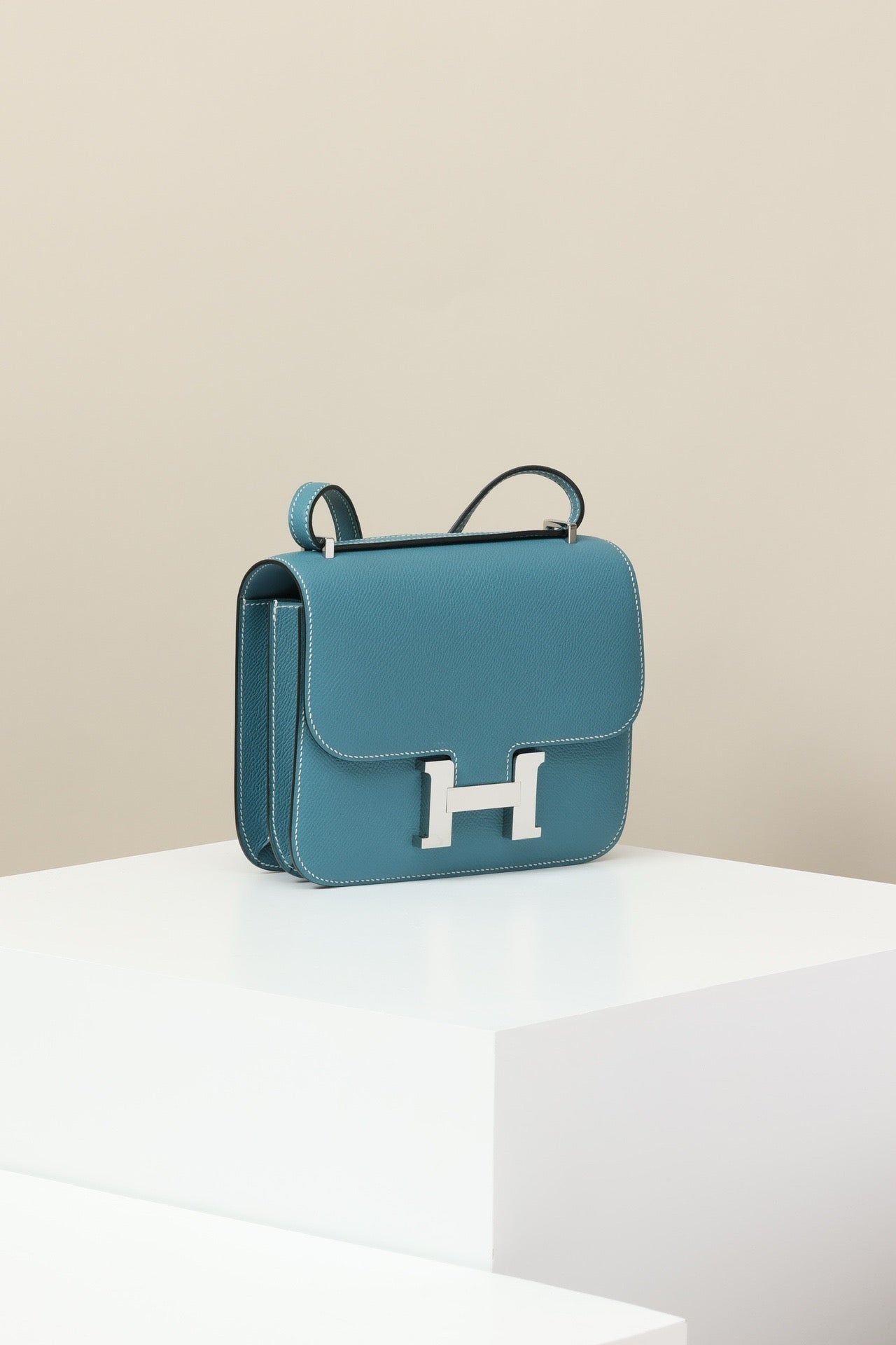 CJ19 19 cm , New Denim Blue Epsom leather PHW #4304