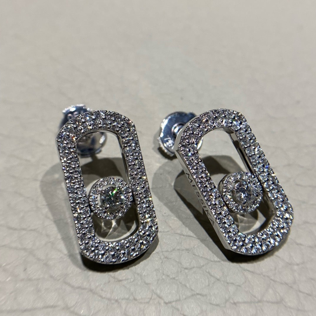 أقراط ميسيكا ذهب عيار 18, ألماس vvs1