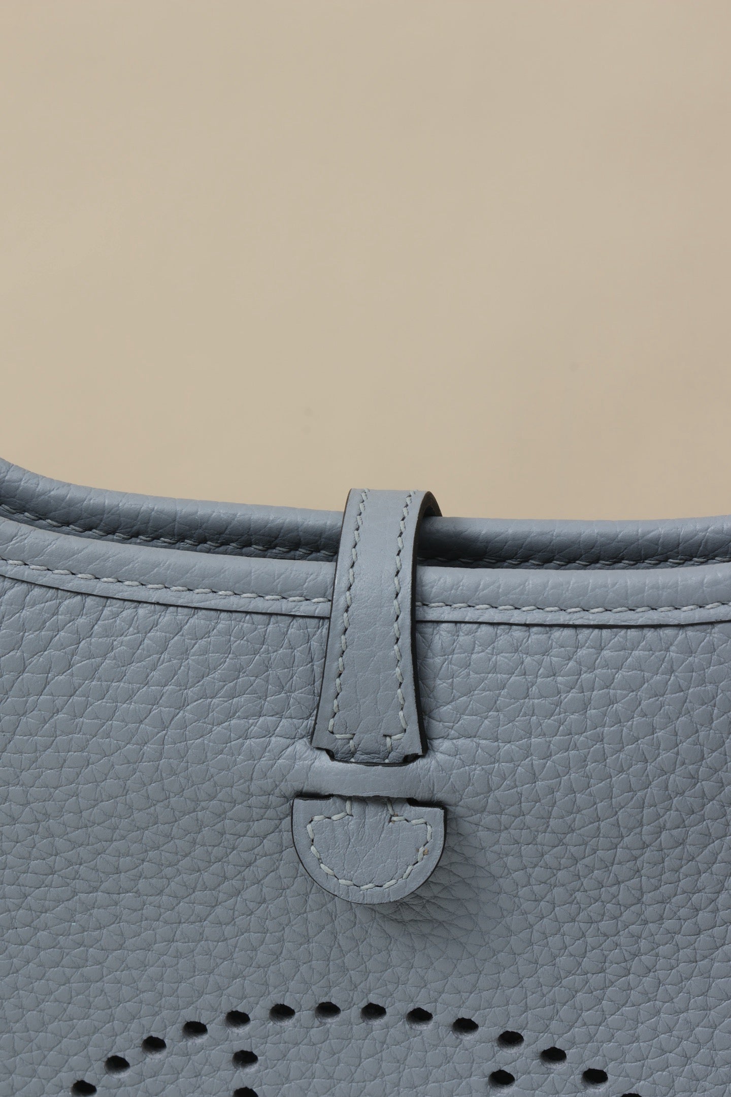 YF16 J7 Aegean Blue, Clemence bull leather crossbody bag  , GHW #4407