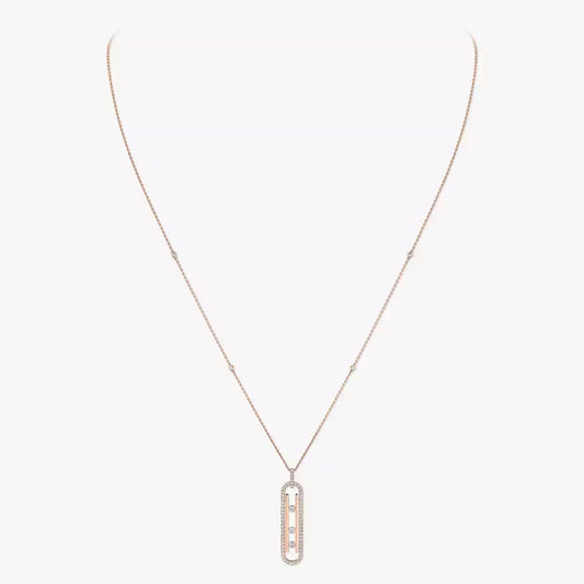 سلسال ميسيكا ذهب عيار 18 , الوزن 11.8 جرام الماس vvs1