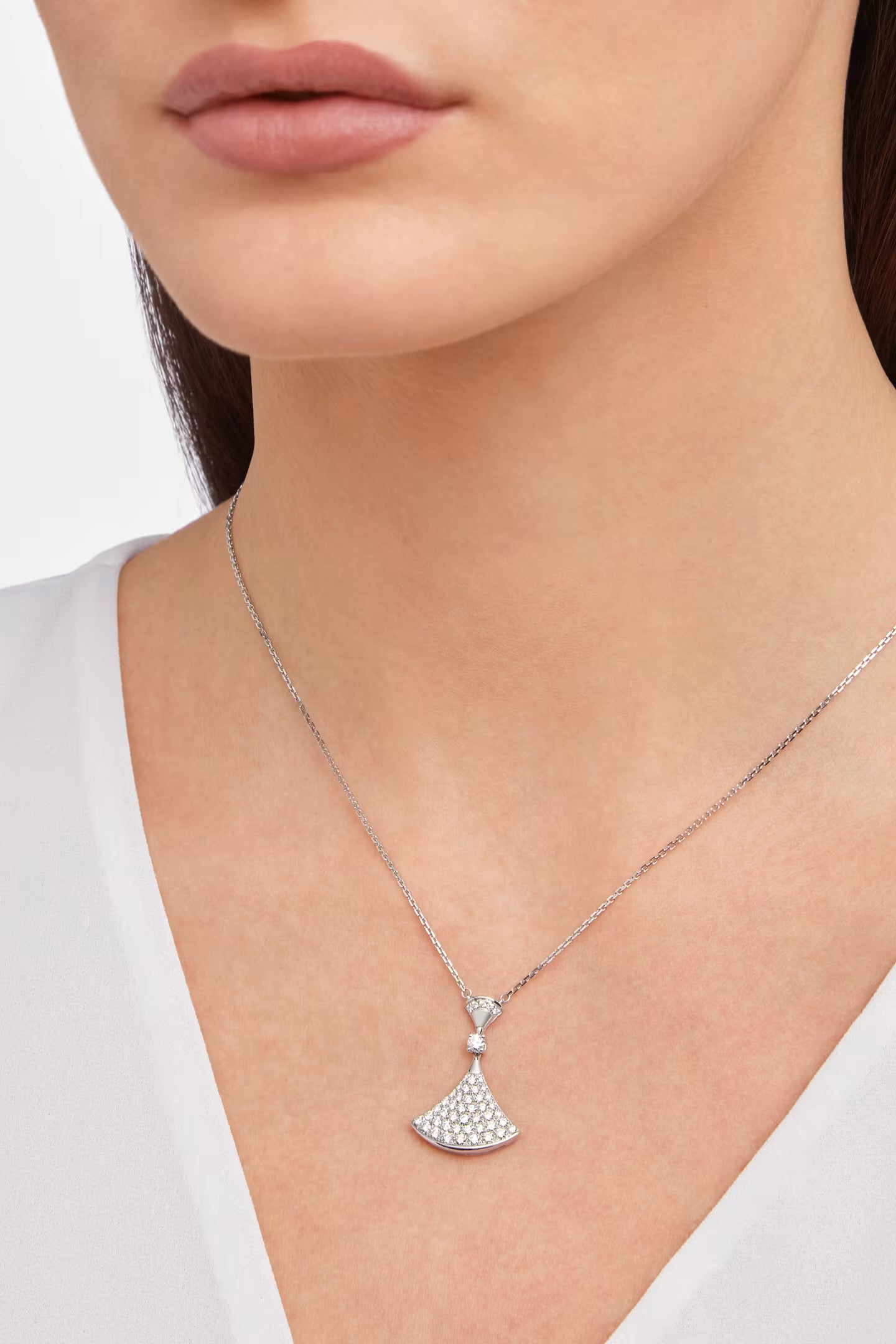 عقد بولغاري ذهب عيار 18 , الماس vvs1