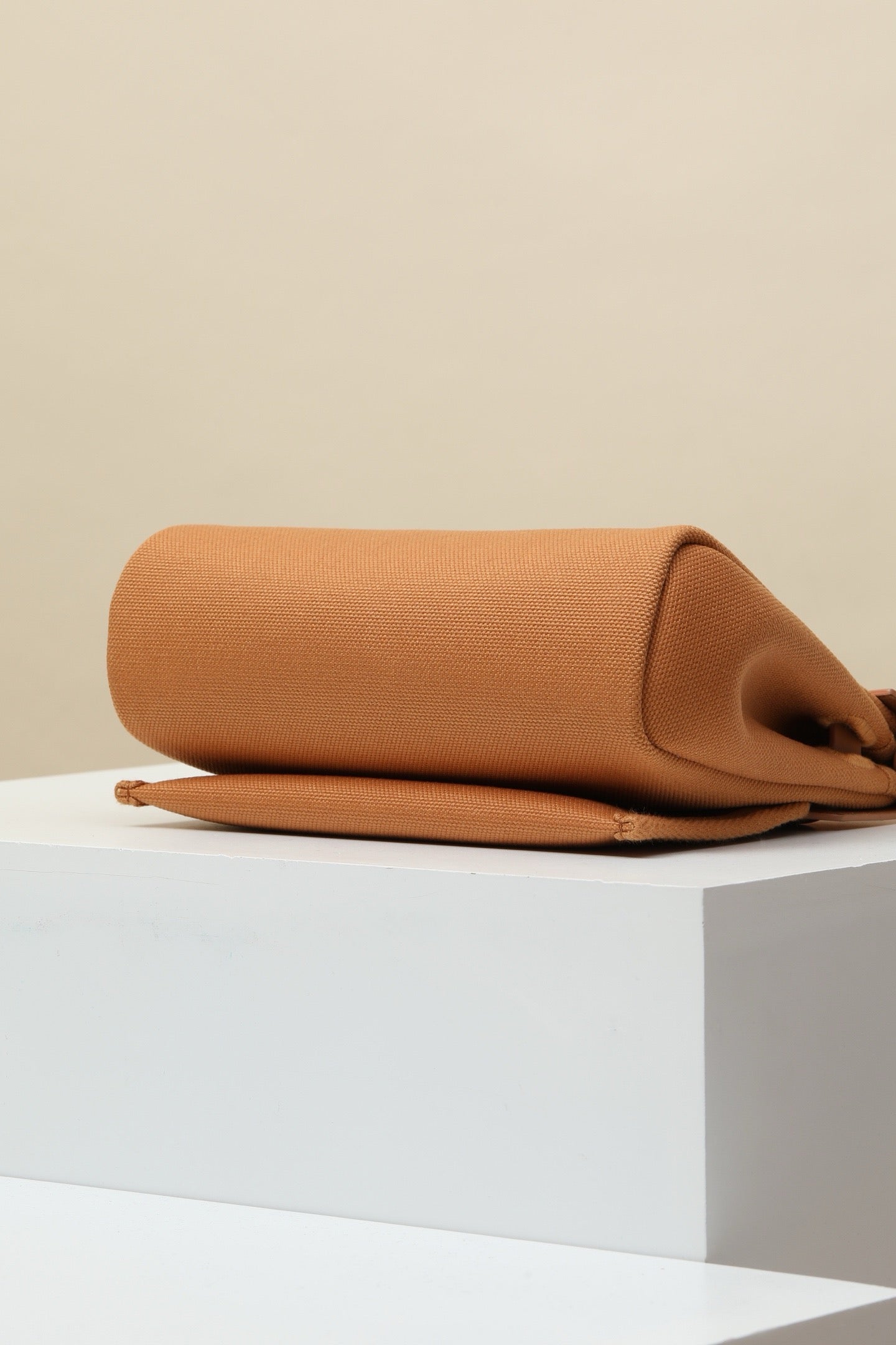 HB20 Naturel Sable H Viking Canvas and Hunter Leather Shoulder Bag PHW #4644