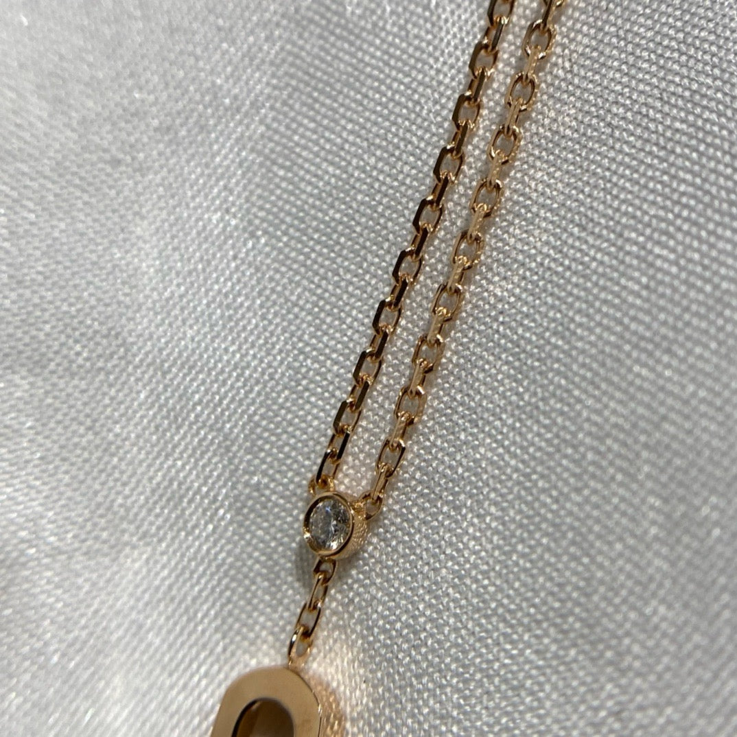 سلسال ميسيكا ذهب عيار 18 , الوزن 3.7 جرام الماس vvs1