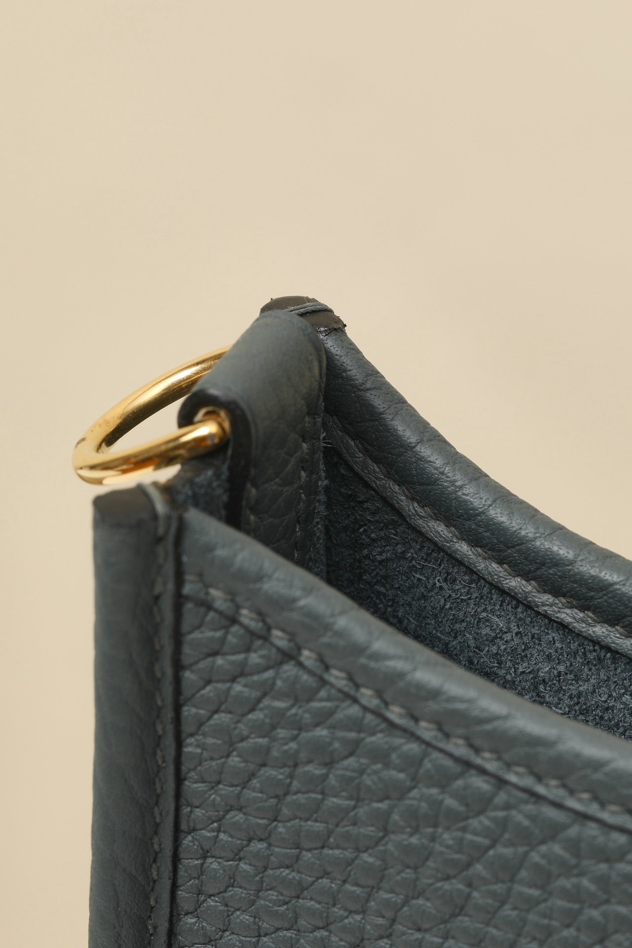 YF16 N7 Storm Blue ,Clemence bull leather crossbody bag  , GHW #4421