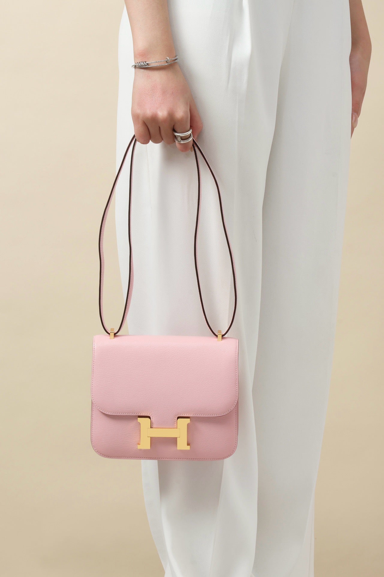 CJ19 19 cm ,  3Q Sakura Pink Goatskin PHW #4344