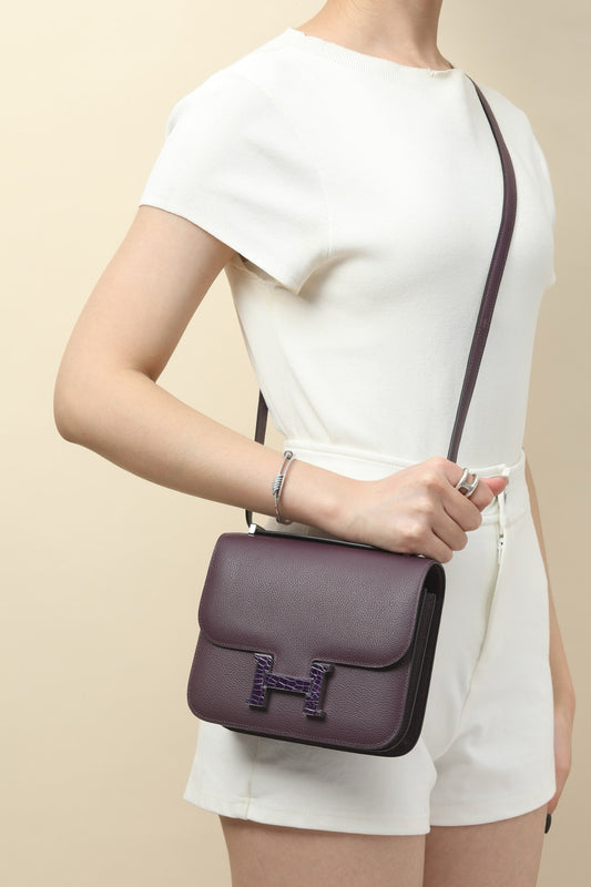 CJG24 , N5 Blackcurrant Purple / 9G Crystal Purple  ,  EVE leather with shiny #4383