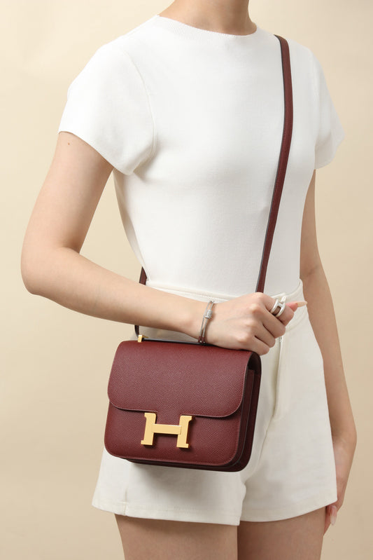 CJ19 19 cm , Red Epsom leather GHW #4318