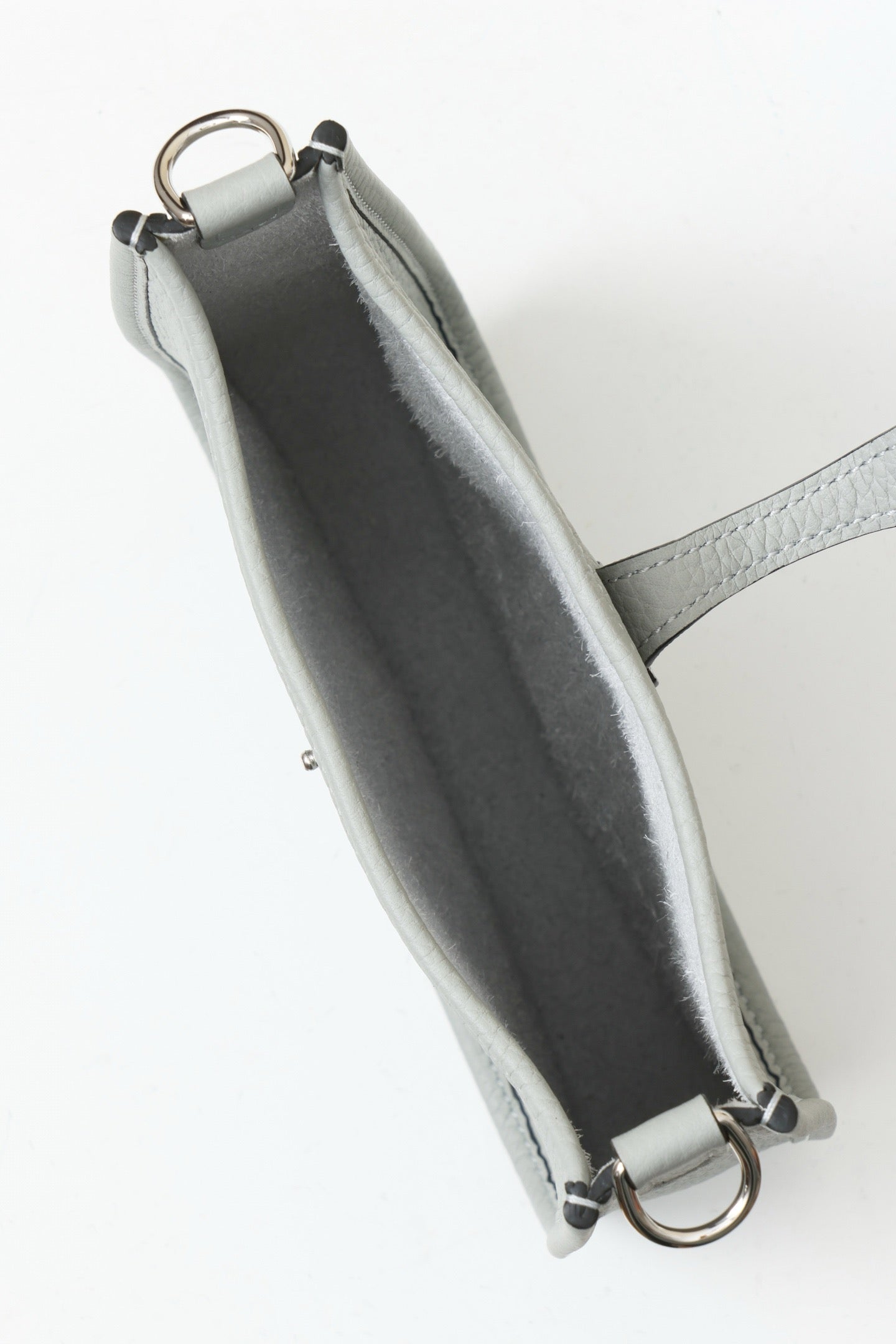 YF16 8U Glacier Blue , Clemence bull leather crossbody bag  , PHW #4395