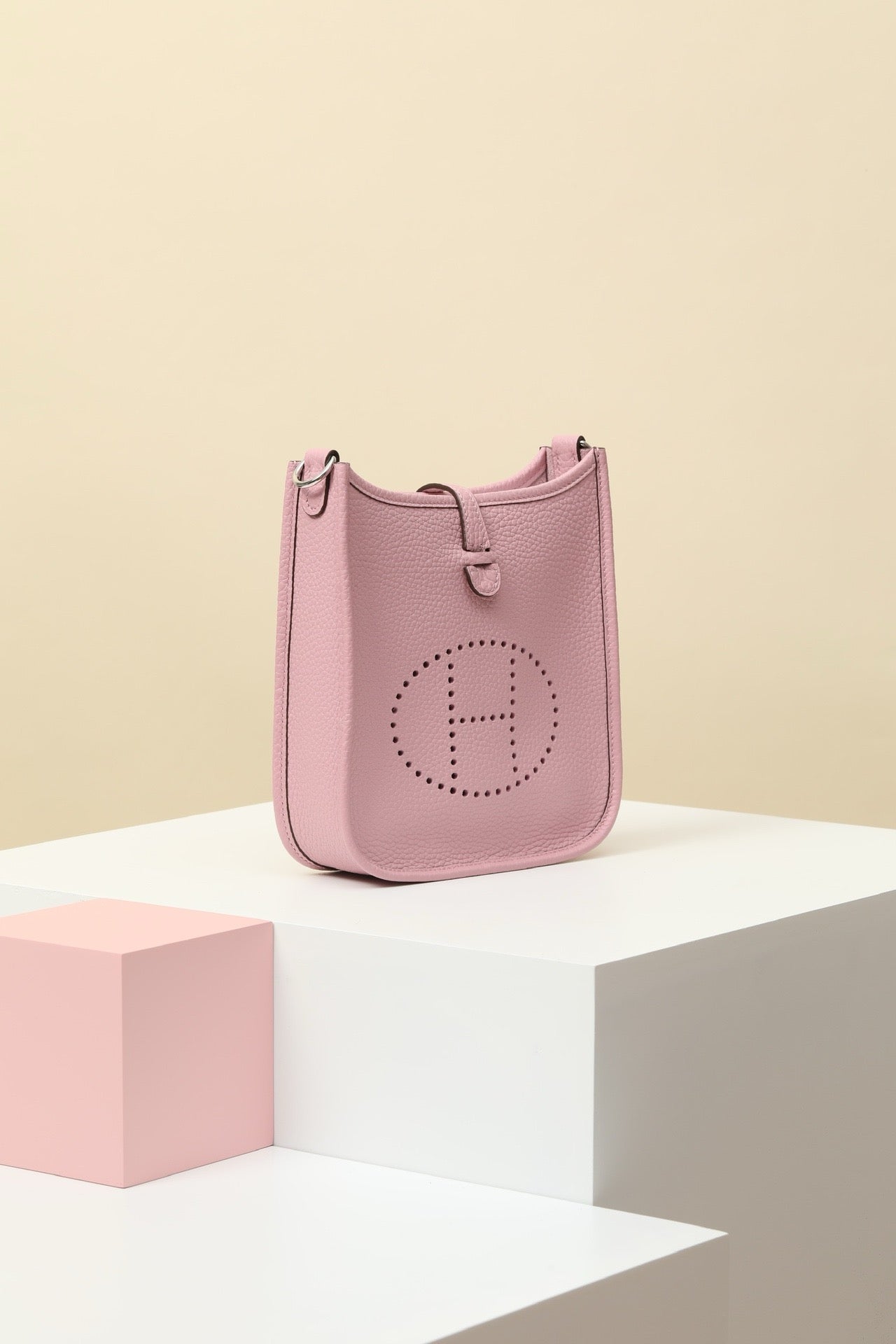 YF16 X9 Malva PurpleClemence bull leather crossbody bag  ,PHW#4439