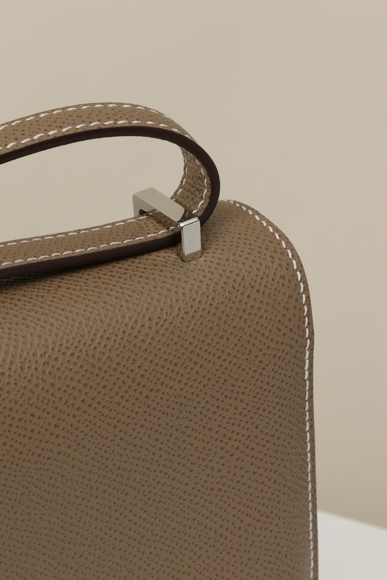 CJ19 19 cm , Elephant Grey Epsom leather PHW #4316