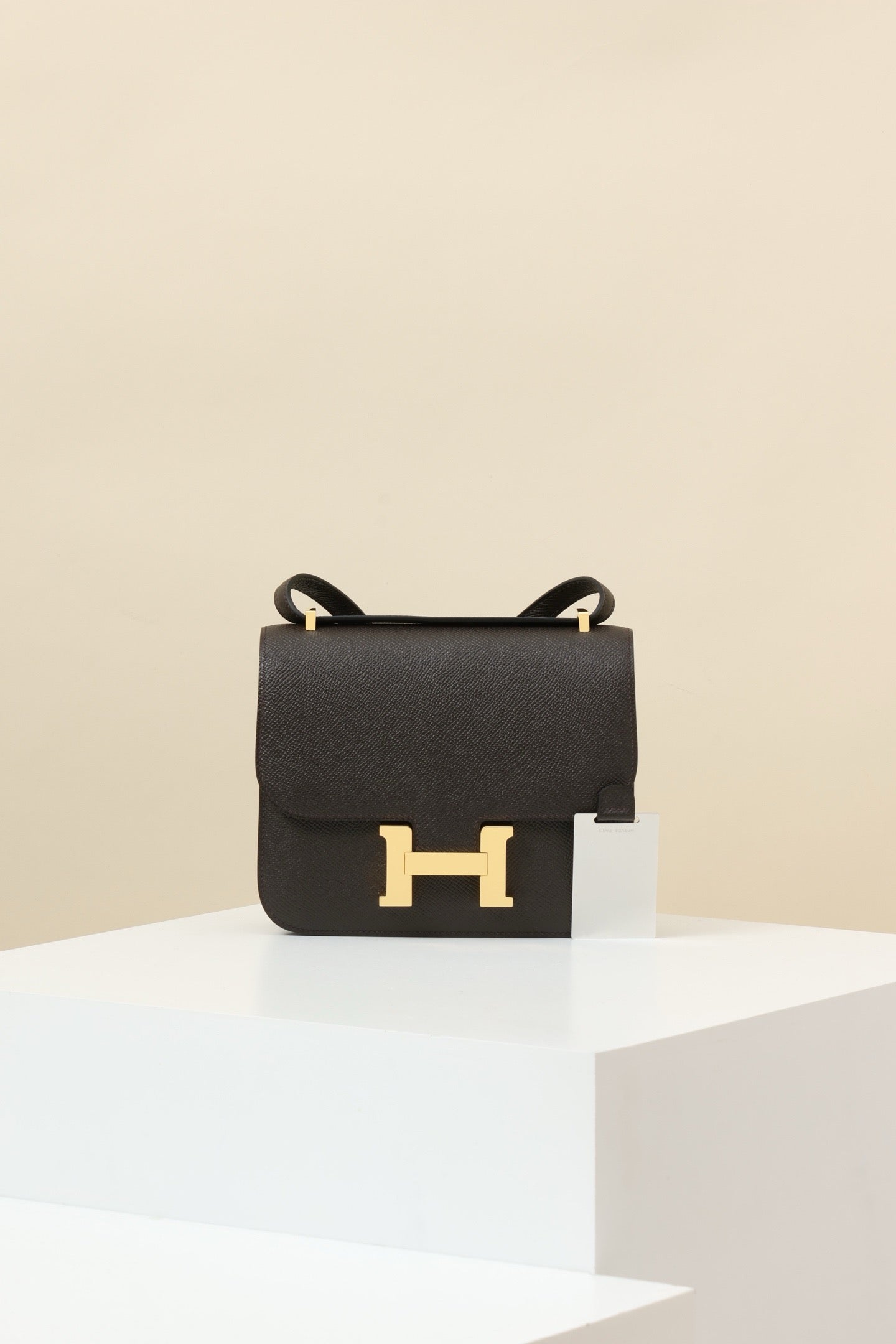 CJ19 19 cm ,  Bark Brown Epsom leather GHW #4311