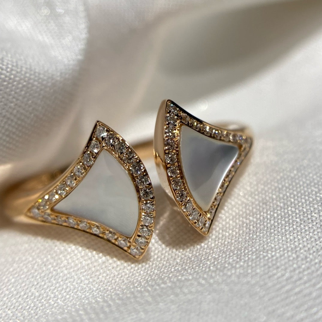 خاتم بولغاري ذهب عيار 18 , الماس vvs1