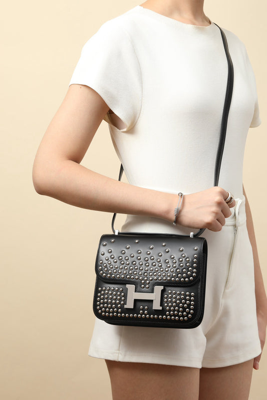 CJ19 19 cm , Box leather PHW #4288