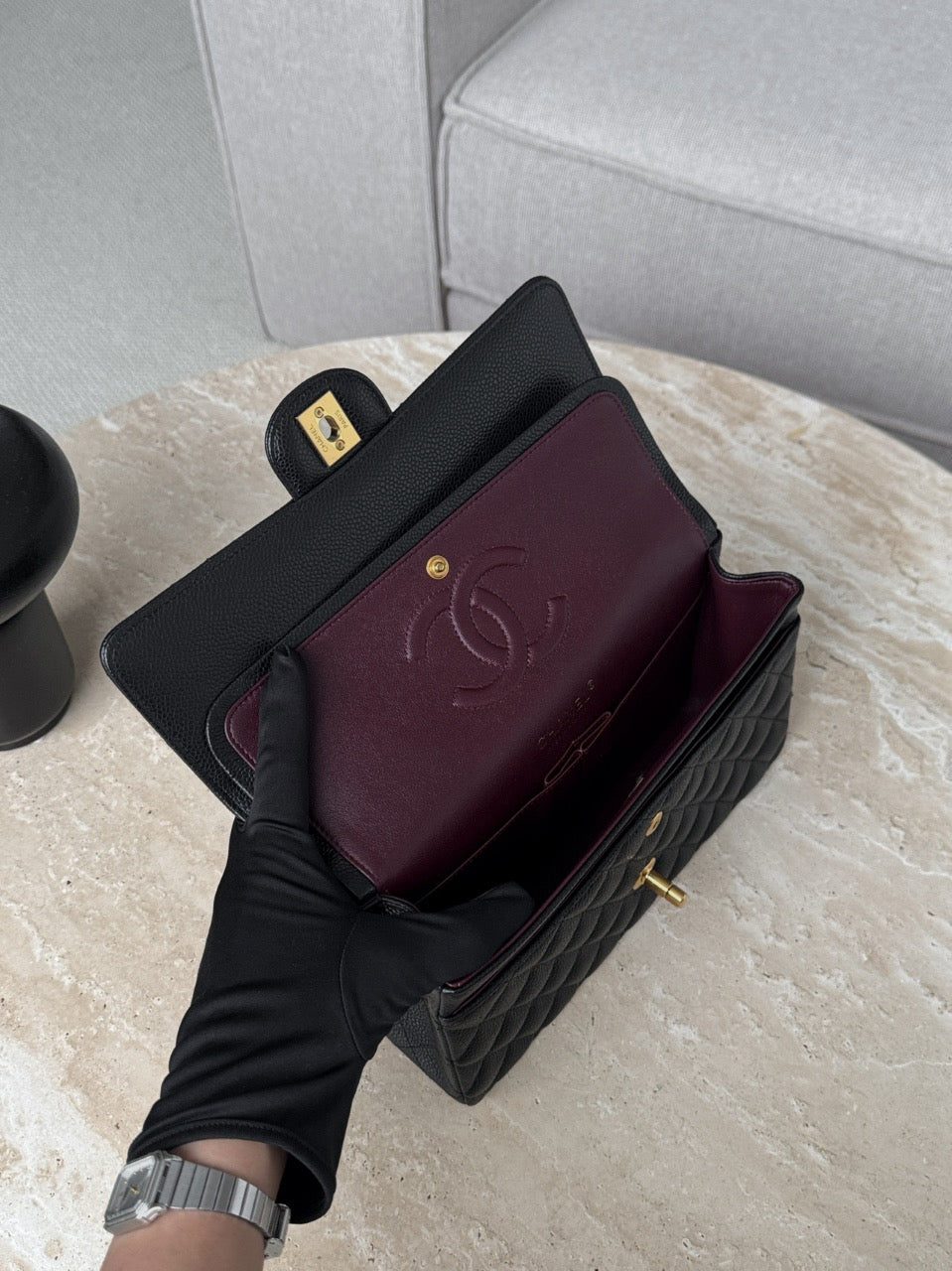 Cf25 Gold Hardware  , Caviar # 4217