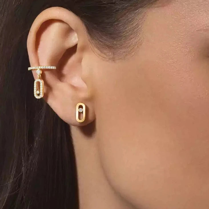 ميسيكا اقراط ذهب عيار 18 , 2.4  جرام , الماس vvs