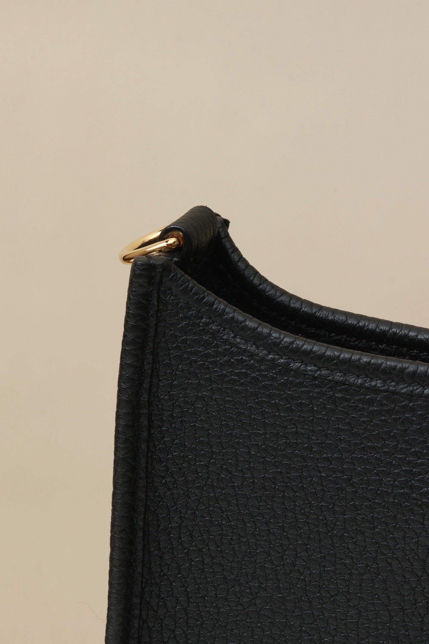 YF16 CK89 Black , Clemence bull leather crossbody bag  , GHW #4398