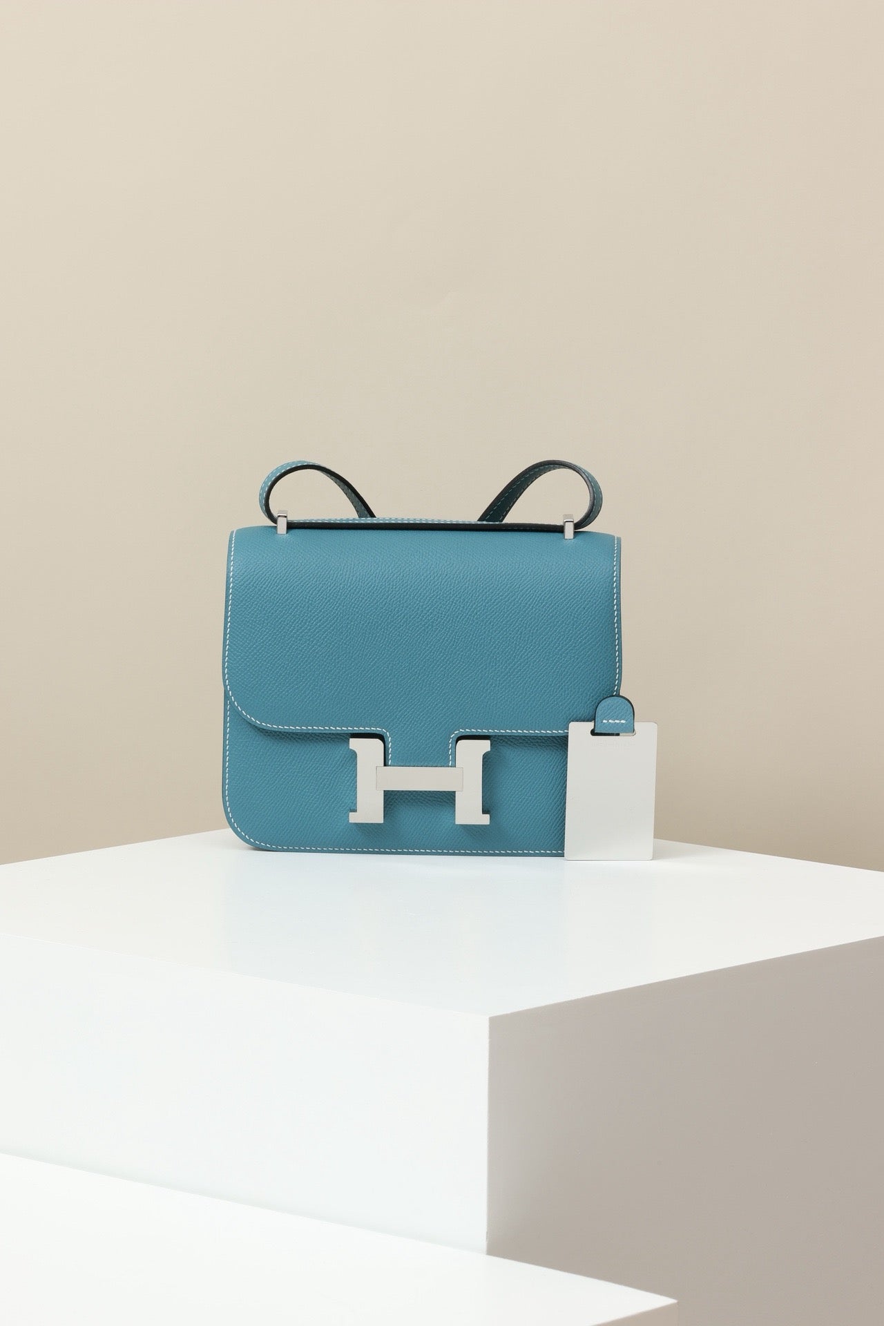 CJ19 19 cm , New Denim Blue Epsom leather PHW #4304