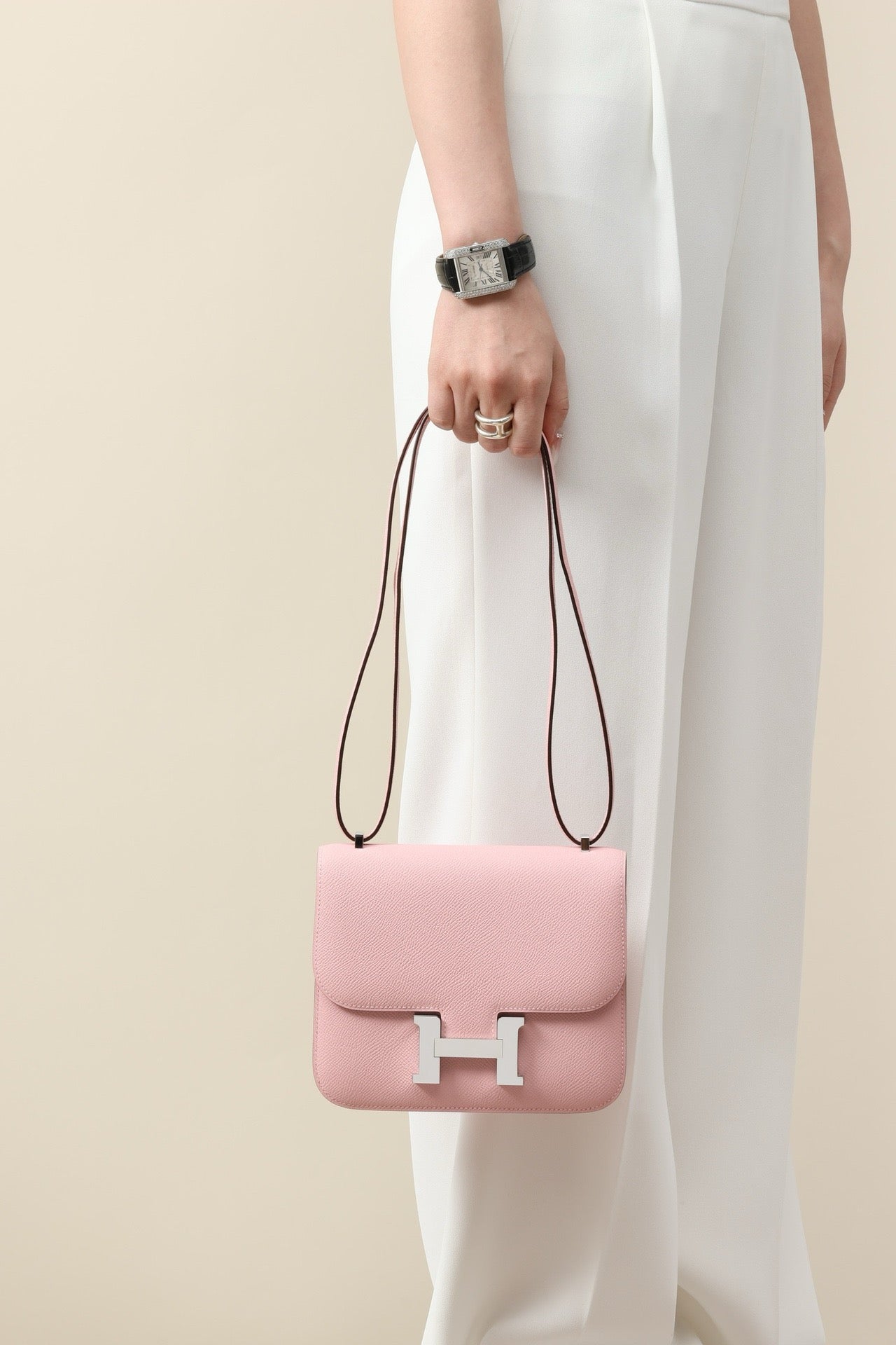 CJ19 19 cm ,  New Sakura Pink Epsom leather PHW #4305