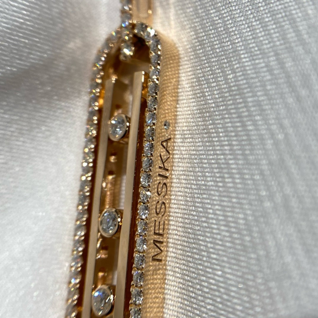 سلسال ميسيكا ذهب عيار 18 , الوزن 11.8 جرام الماس vvs1