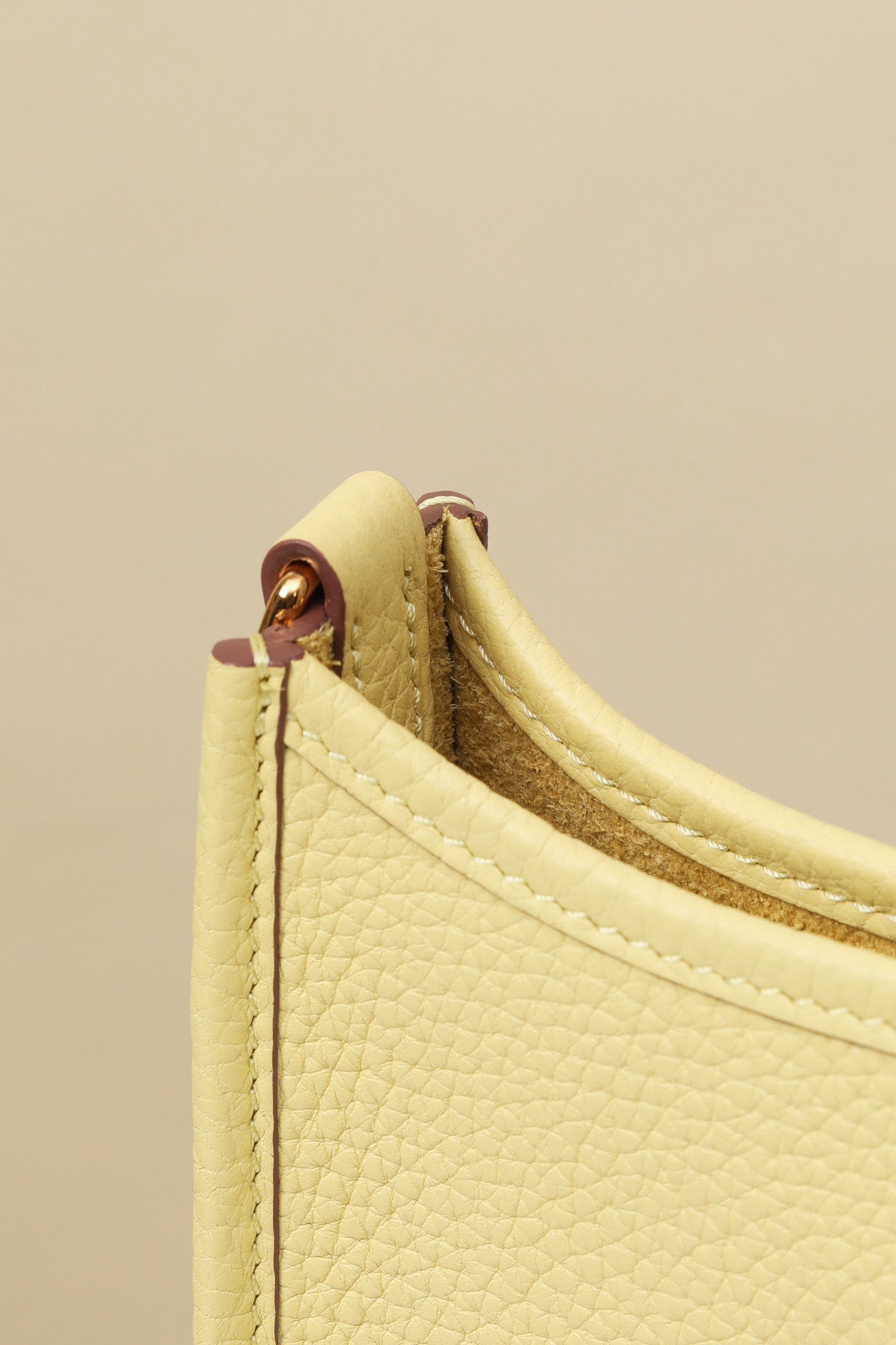 YF16 1Z Chick Yellow , Clemence bull leather crossbody bag  , GHW #4402