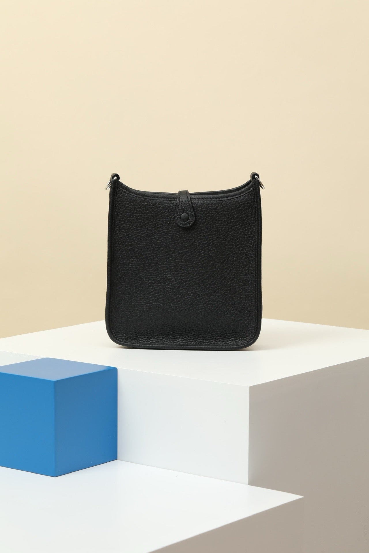 YF16 CK89 BlackClemence bull leather crossbody bag  ,PHW#4444