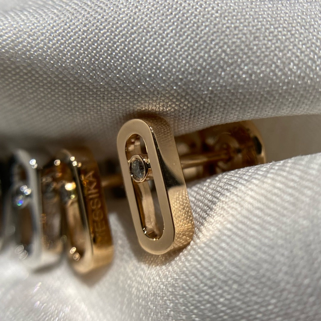 ميسيكا اقراط ذهب عيار 18 , 2.4  جرام , الماس vvs