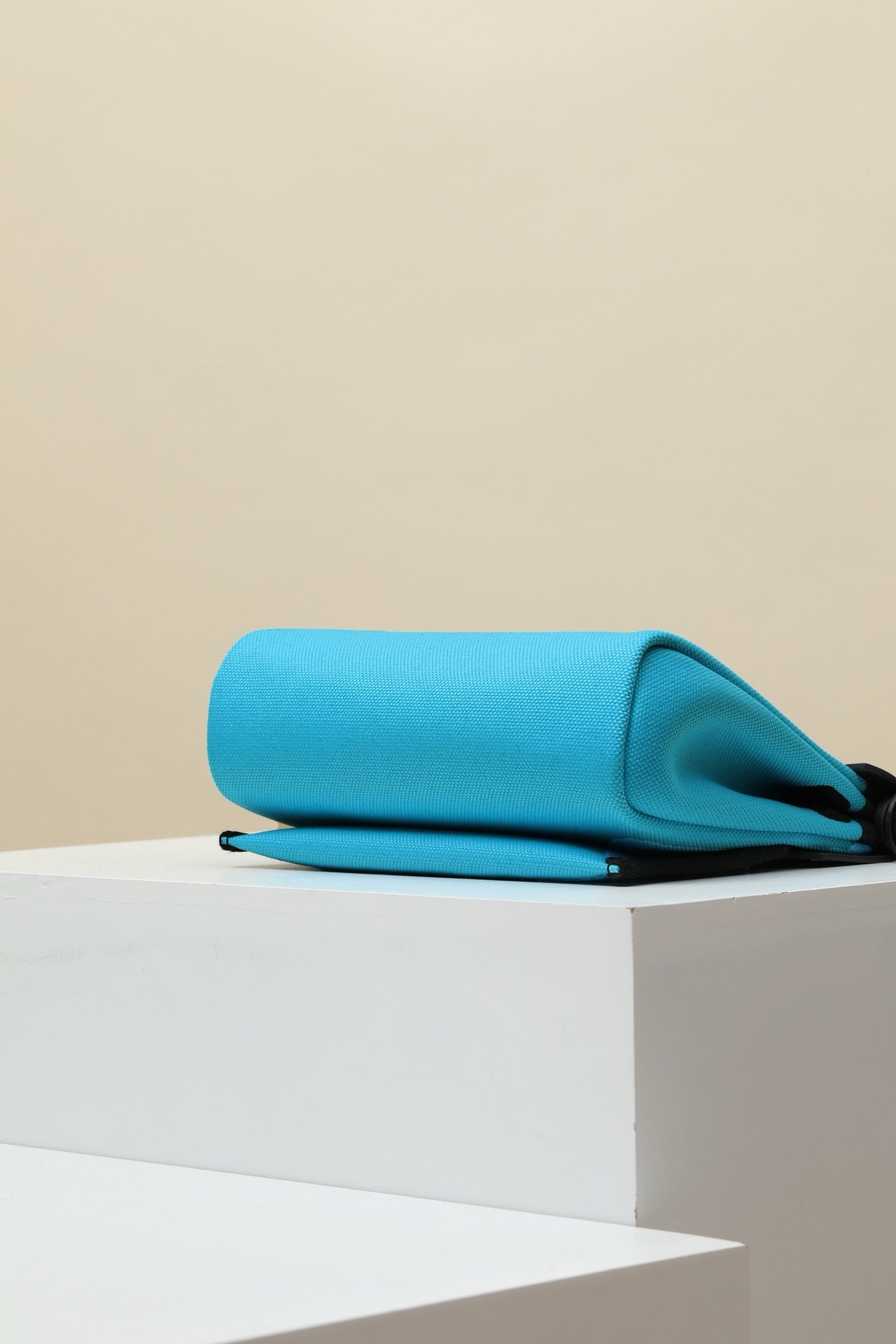 HB20 71 Bleu de France / CK89 Noir  H Viking Canvas and Hunter Leather Shoulder Bag PHW #4643