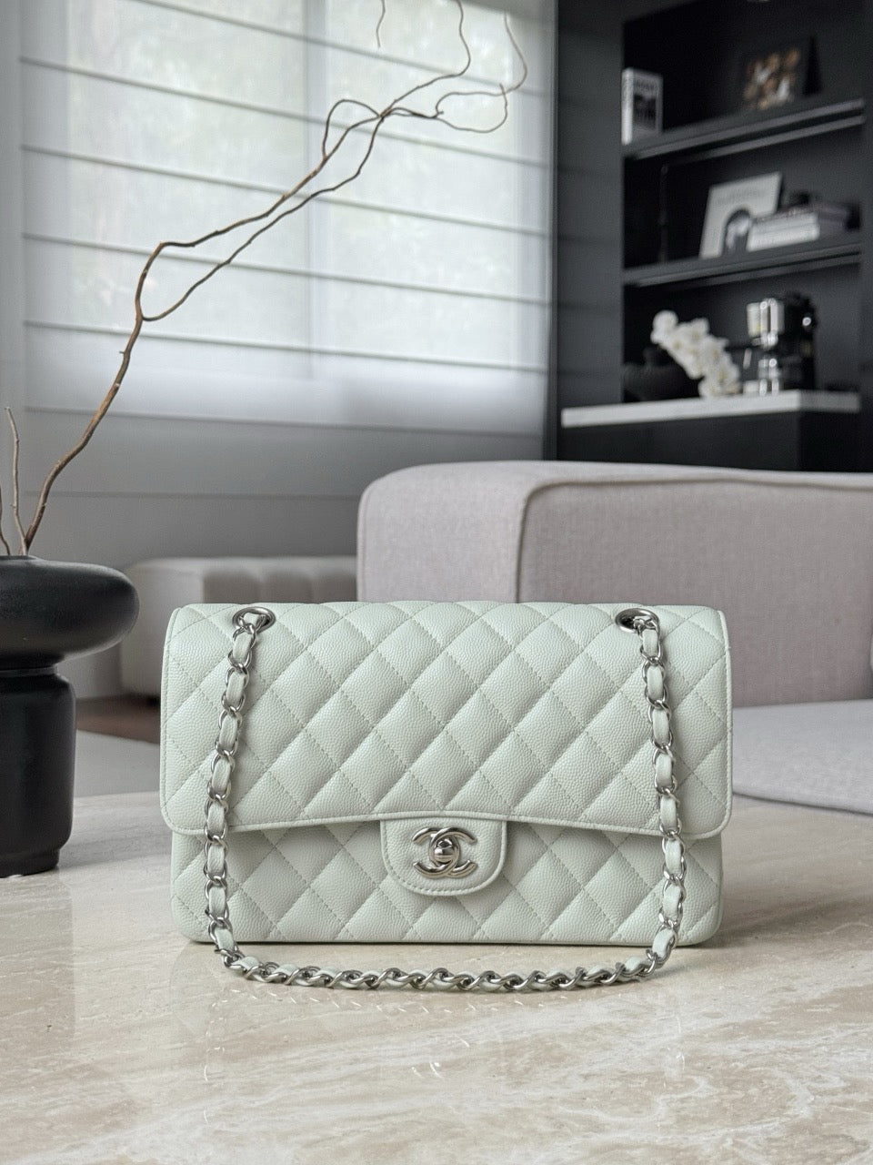 Cf25 Silver Hardware , Caviar # 4218