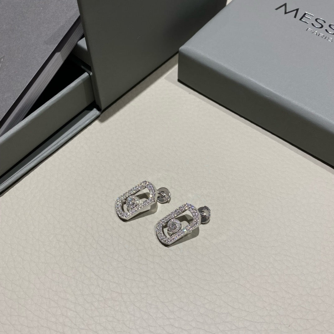 أقراط ميسيكا ذهب عيار 18, ألماس vvs1