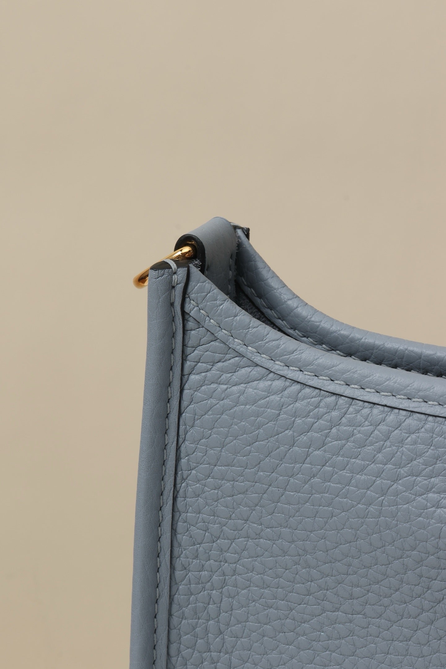 YF16 J7 Aegean Blue, Clemence bull leather crossbody bag  , GHW #4407